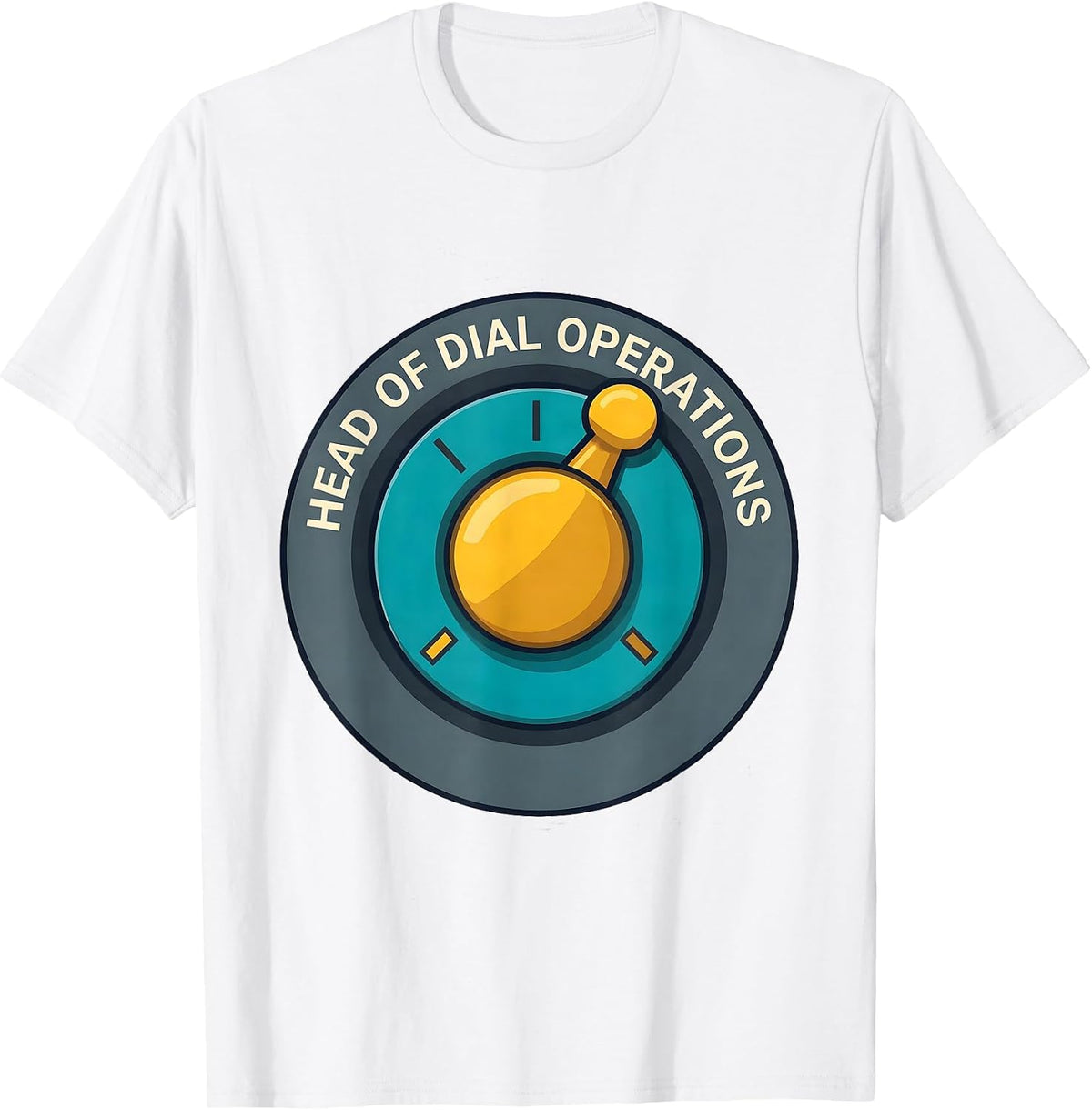 Men's Head Of Dial Operations Funny Ham Radio Operator Humor T-Shirt - White