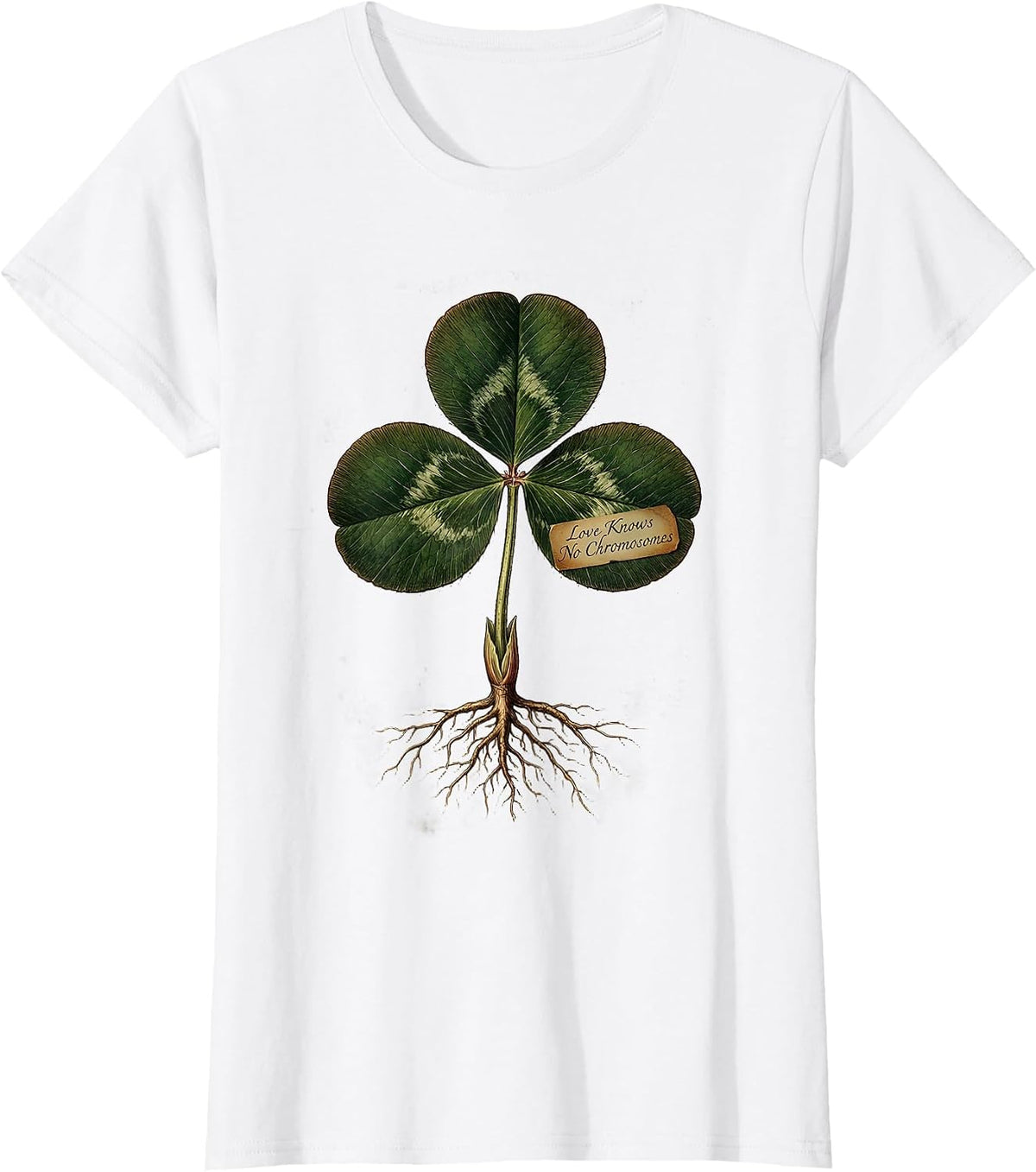 Women's Love Knows No Chromosomes Down Syndrome Awareness T-Shirt - White
