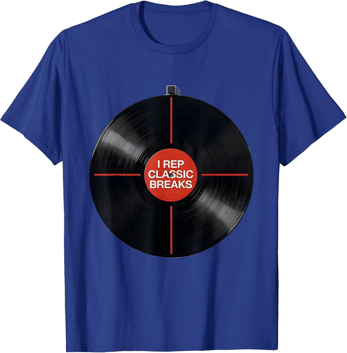 Men's I Rep Classic Breaks Vintage Hip Hop Rap Nostalgia T-Shirt - Royal Blue