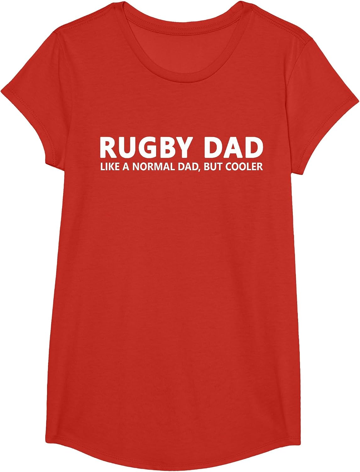 Rugby Father Rugby Dad T-Shirt - Girls Red