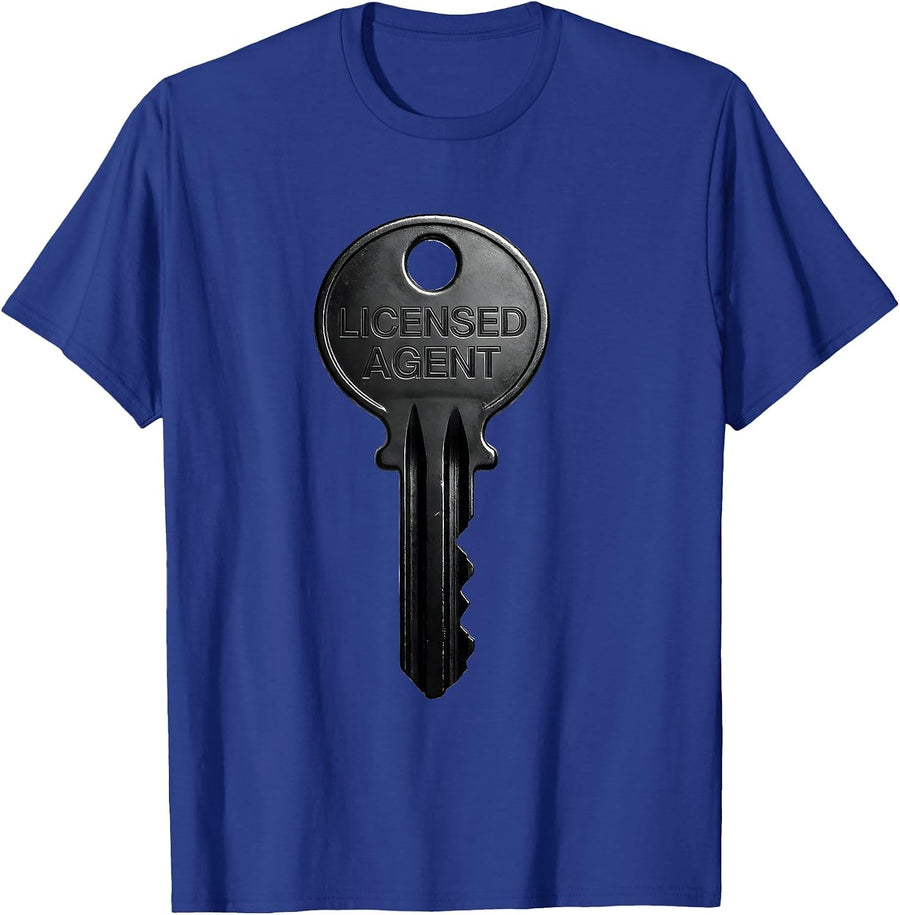 Licensed Agent Funny Realtor Real Estate Agent Gift T-Shirt - Royal Blue