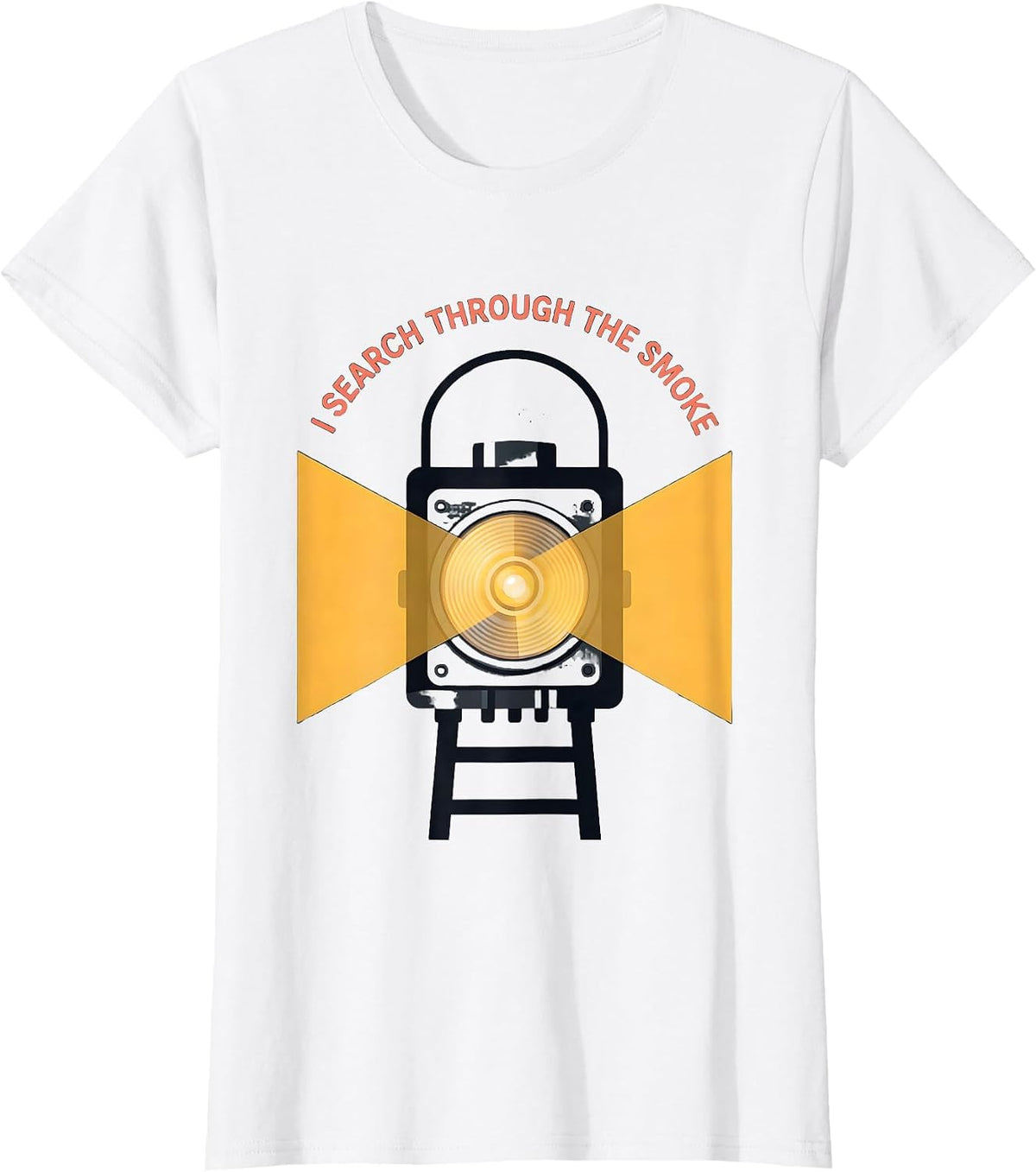 I Search Through The Smoke Firefighter Pride Memorial T-Shirt - White