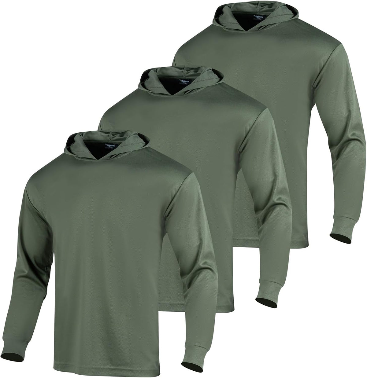 Camo Shirt for Men with Hood Long Sleeve Hunting Shirts Lightweight Camo Fishing Hoodie Military Tactical Shirt - Army