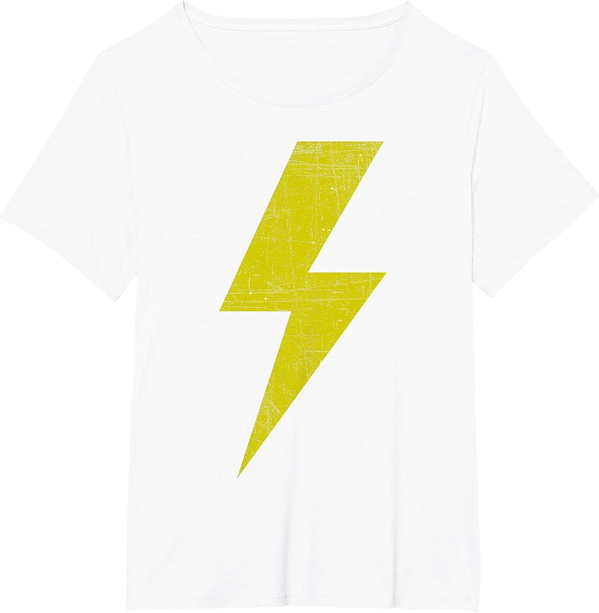 Yellow Team Bolt of Lightning Game Design T-Shirt - White