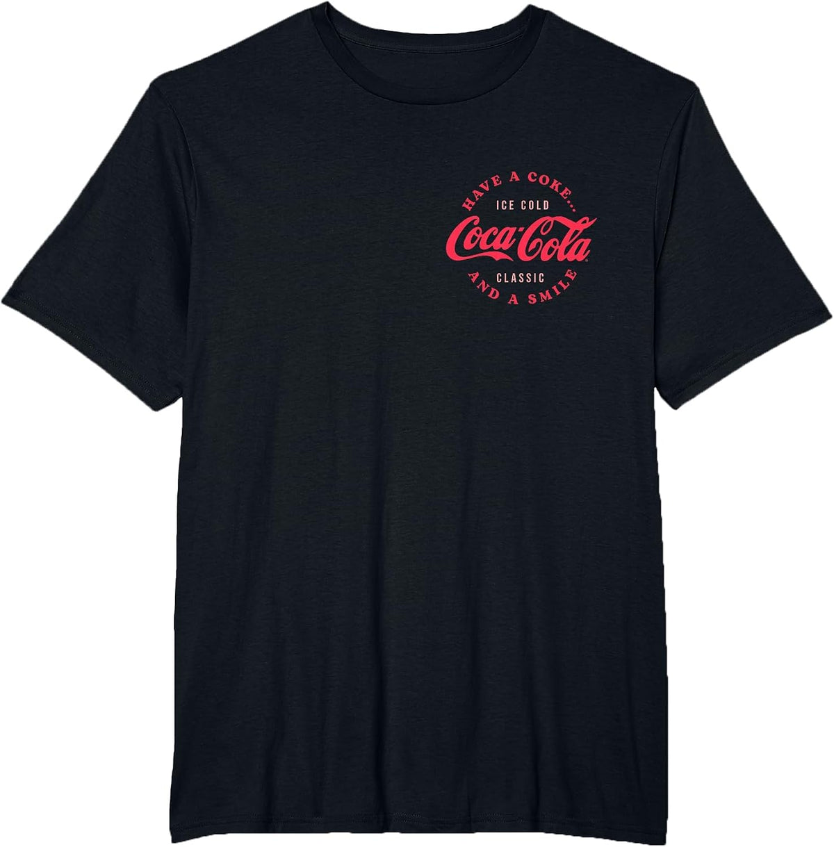 Coca-Cola The Real Thing Vintage Front & Back T-Shirt - Black