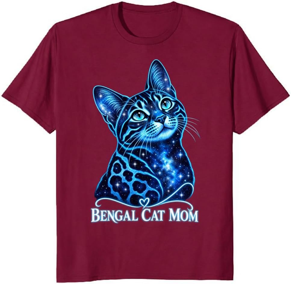 Maine Coon Mom T-Shirt Rainbow Splatter Cat Collage Tee - S3