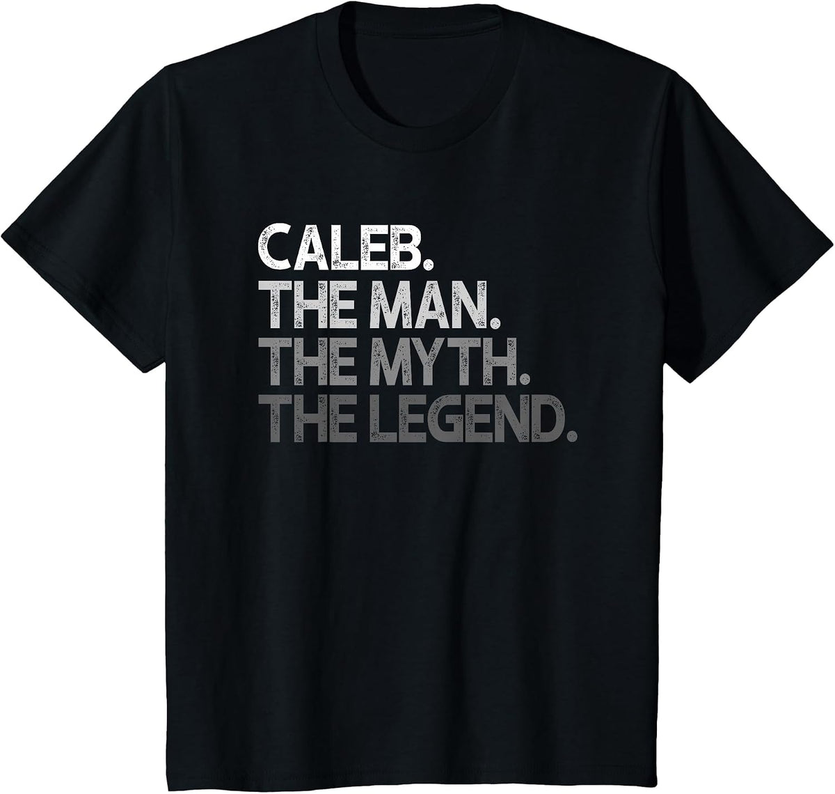 Caleb Design: The Man Myth Legend T-Shirt - Black