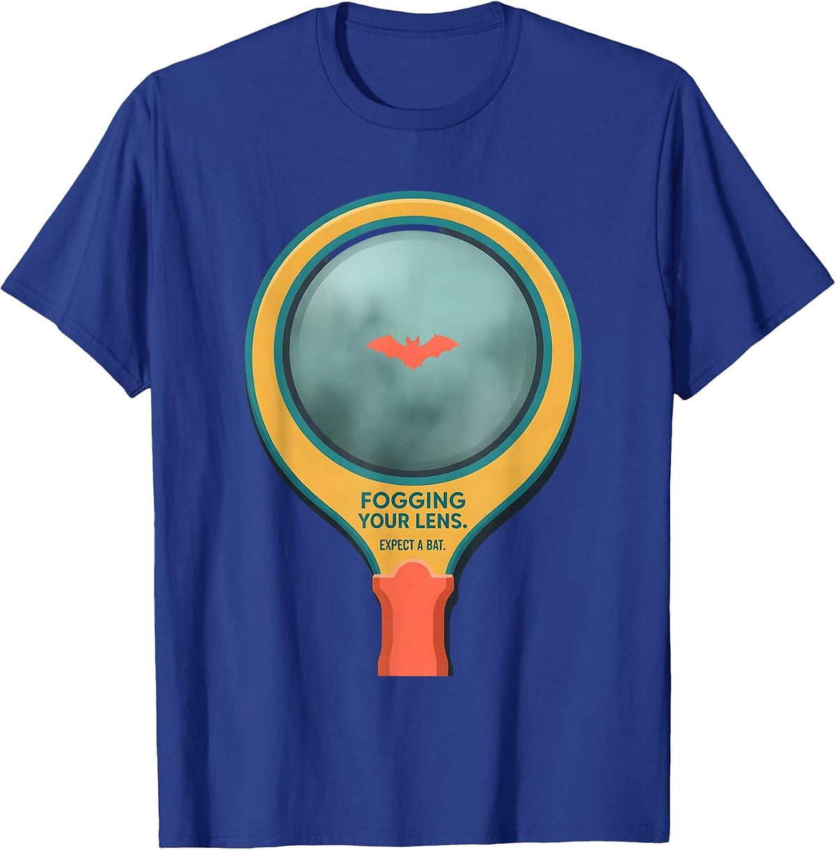 Fogging Your Lens Expect A Bat Funny Optometrist Halloween T-Shirt - Royal Blue