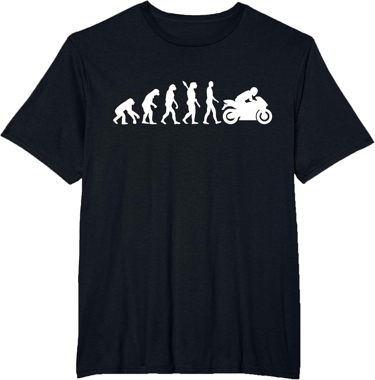 Evolution Motorcycle T-Shirt - Black
