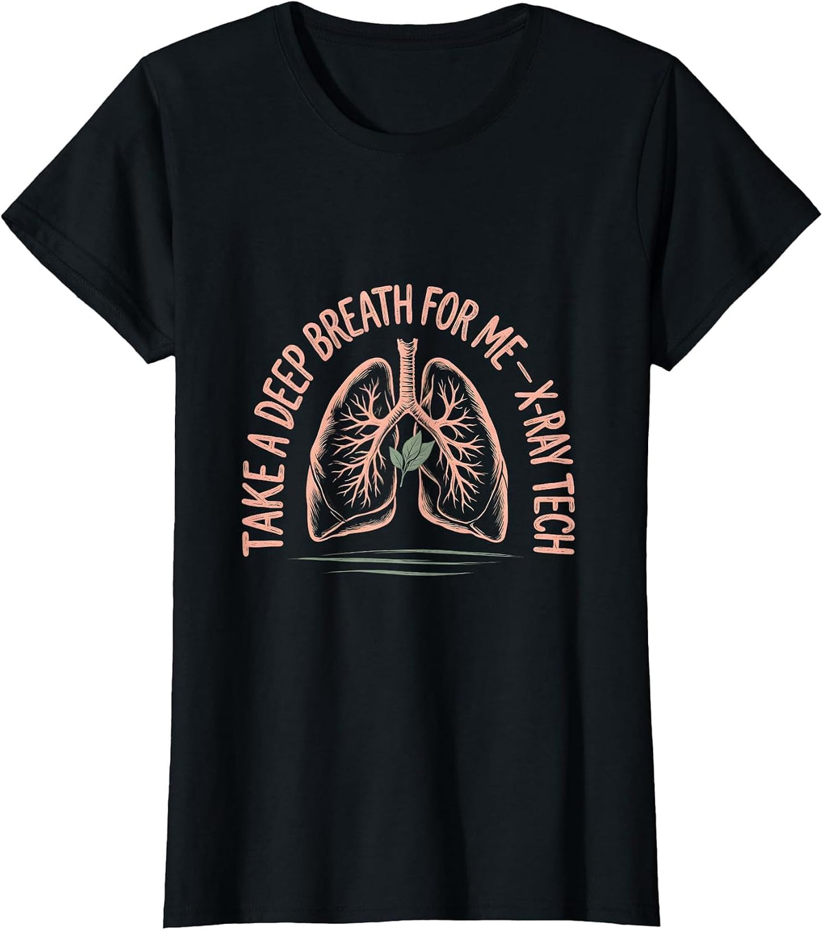 Women's Take A Deep Breath For Me — X-Ray Tech Boho Rad Tech Gift T-Shirt - Black