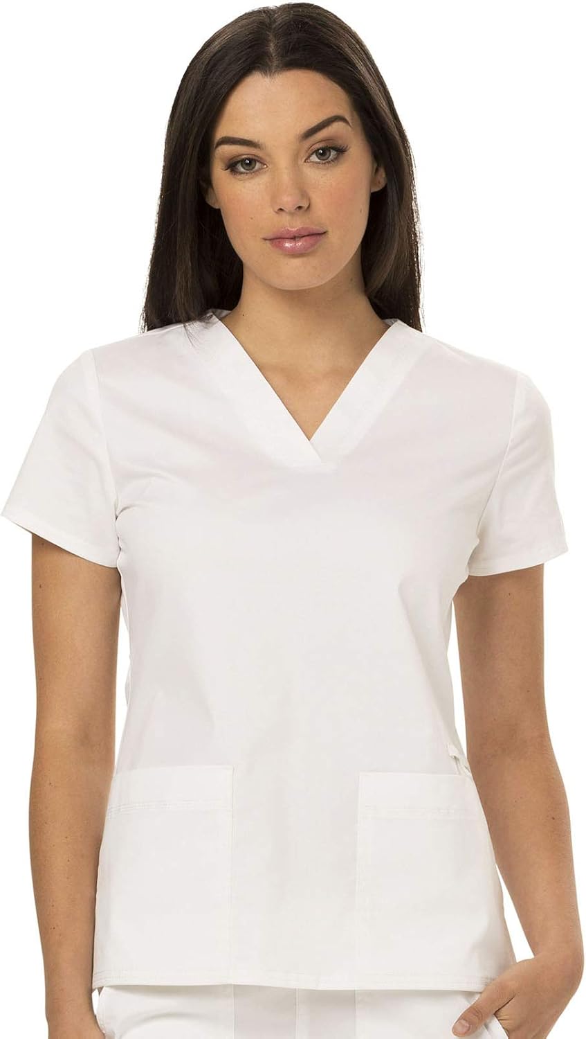 Dickies Womens V-Neck Top - White