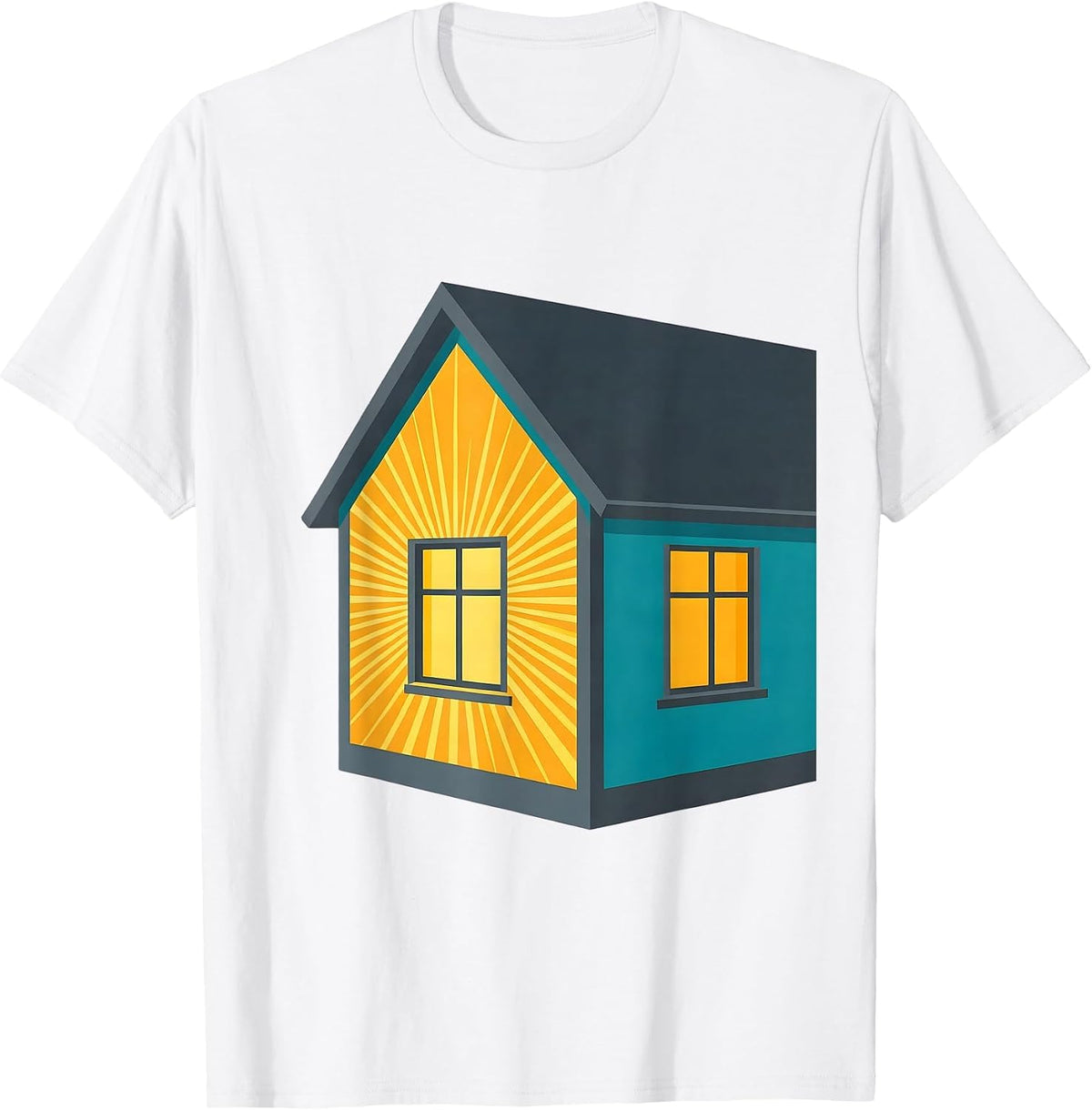 Men's House Window Realtor Real Estate Agent Humor T-Shirt - White