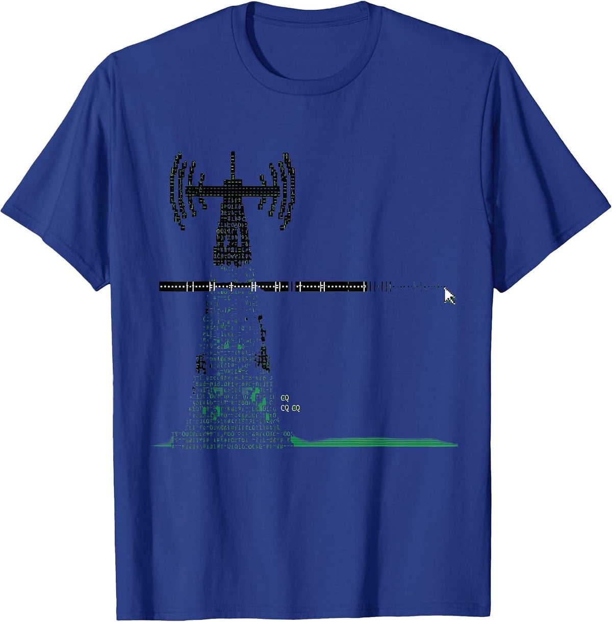 Men's CQ CQ CQ Funny Ham Radio Operator Enthusiast Humor T-Shirt - Royal Blue