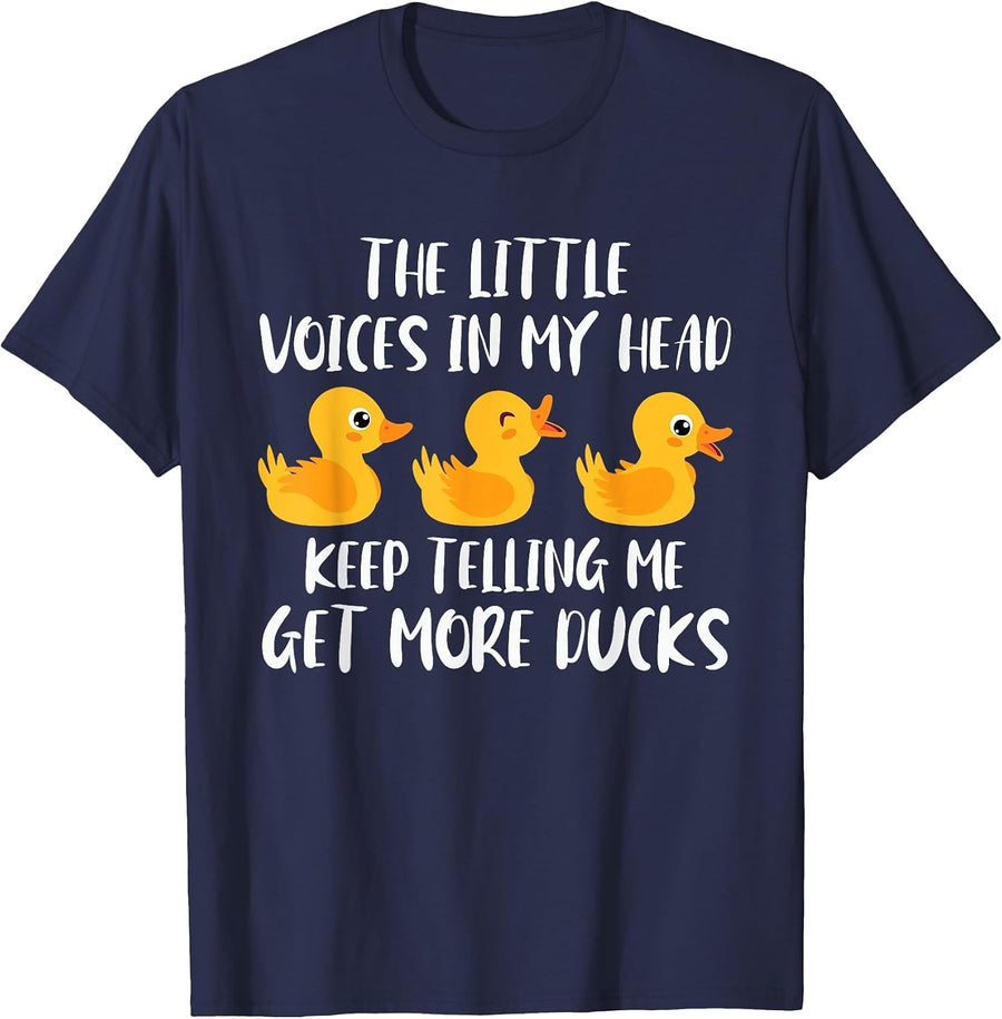Funny Duck Owner Saying Rubber Duck Lover Rubber Ducks T-Shirt - Navy Blue