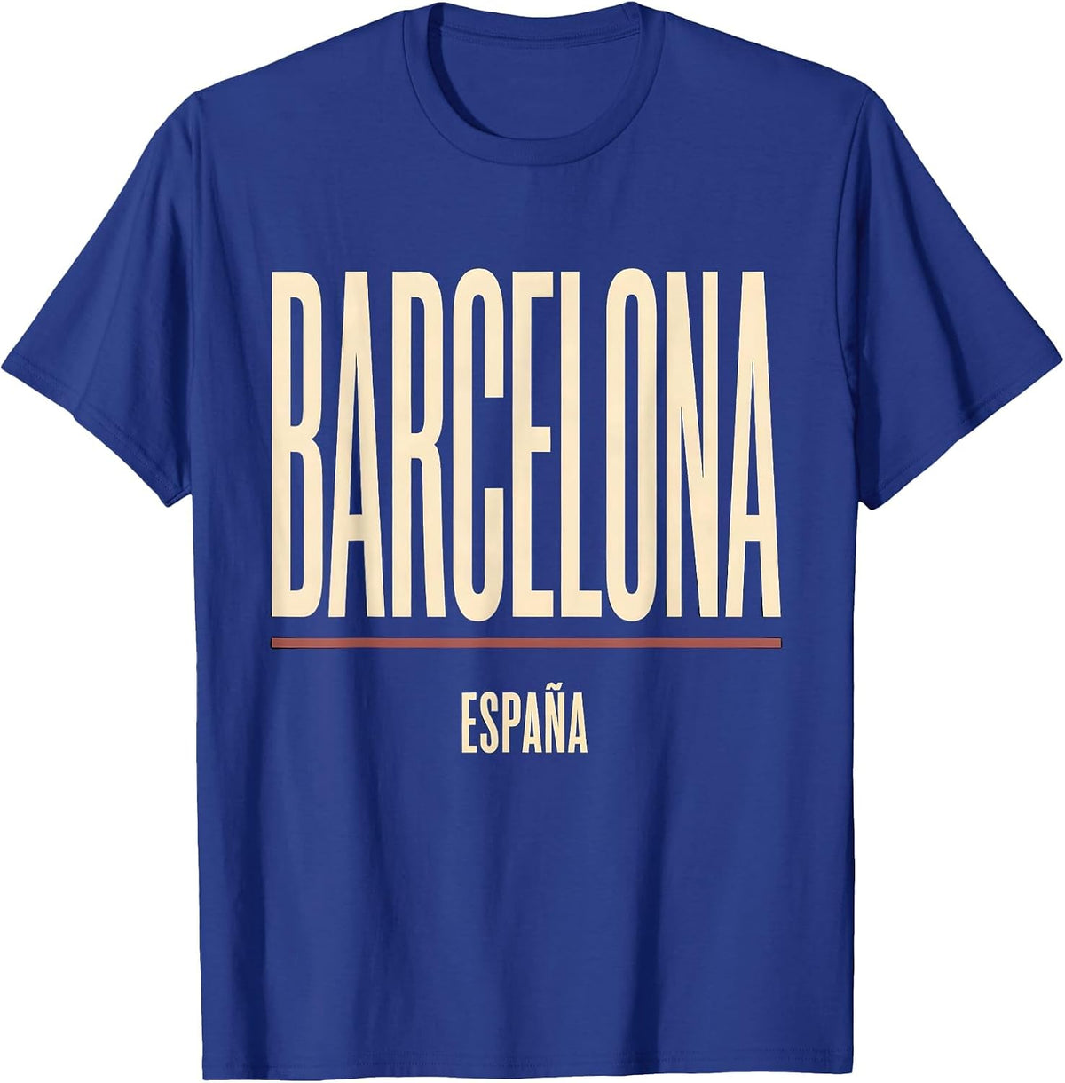 Men's Barcelona España Patriotic Spanish Heritage Souvenir T-Shirt - Royal Blue