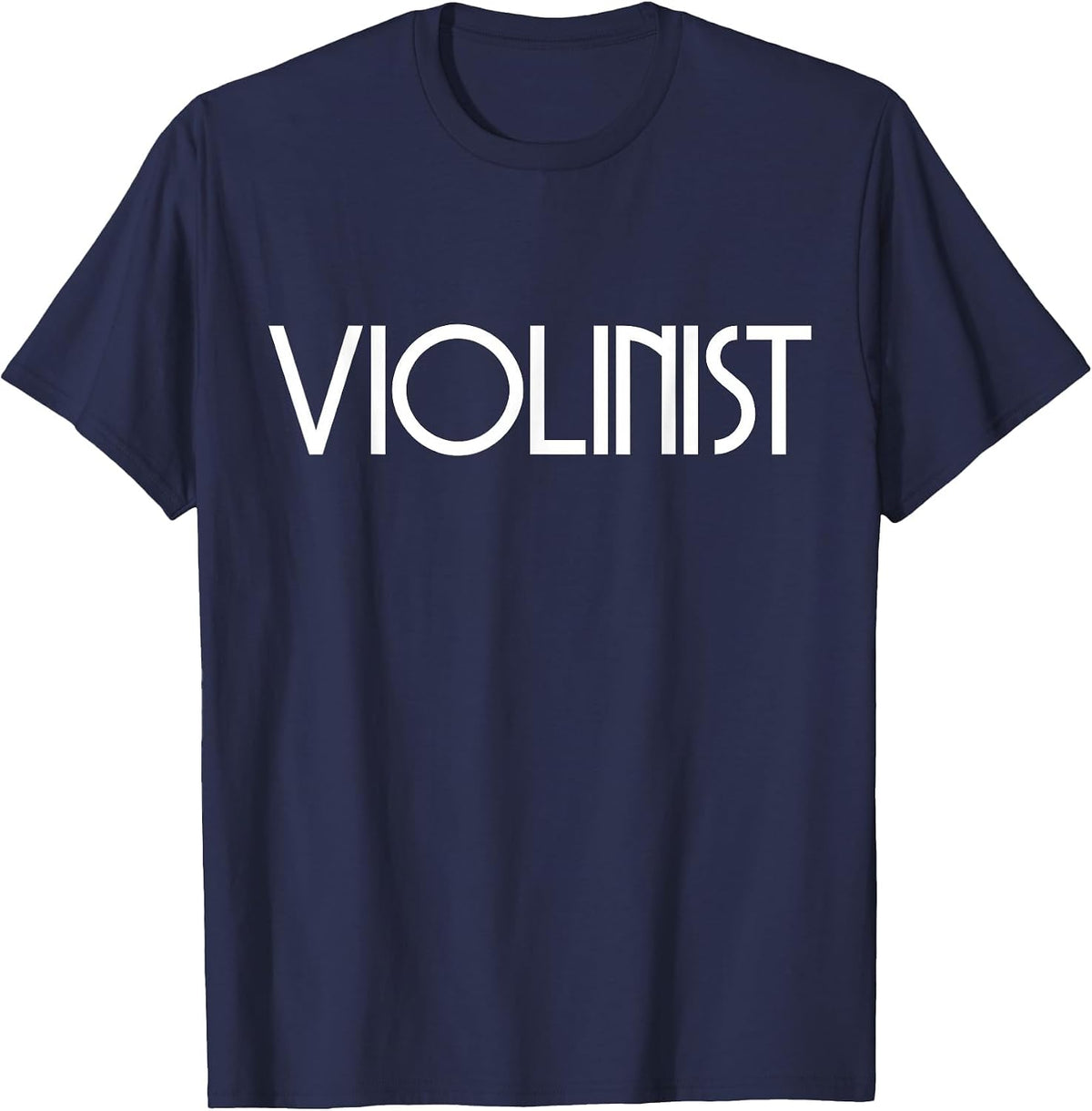 Violin Musical Music Teacher Violinist T-Shirt - Navy Blue