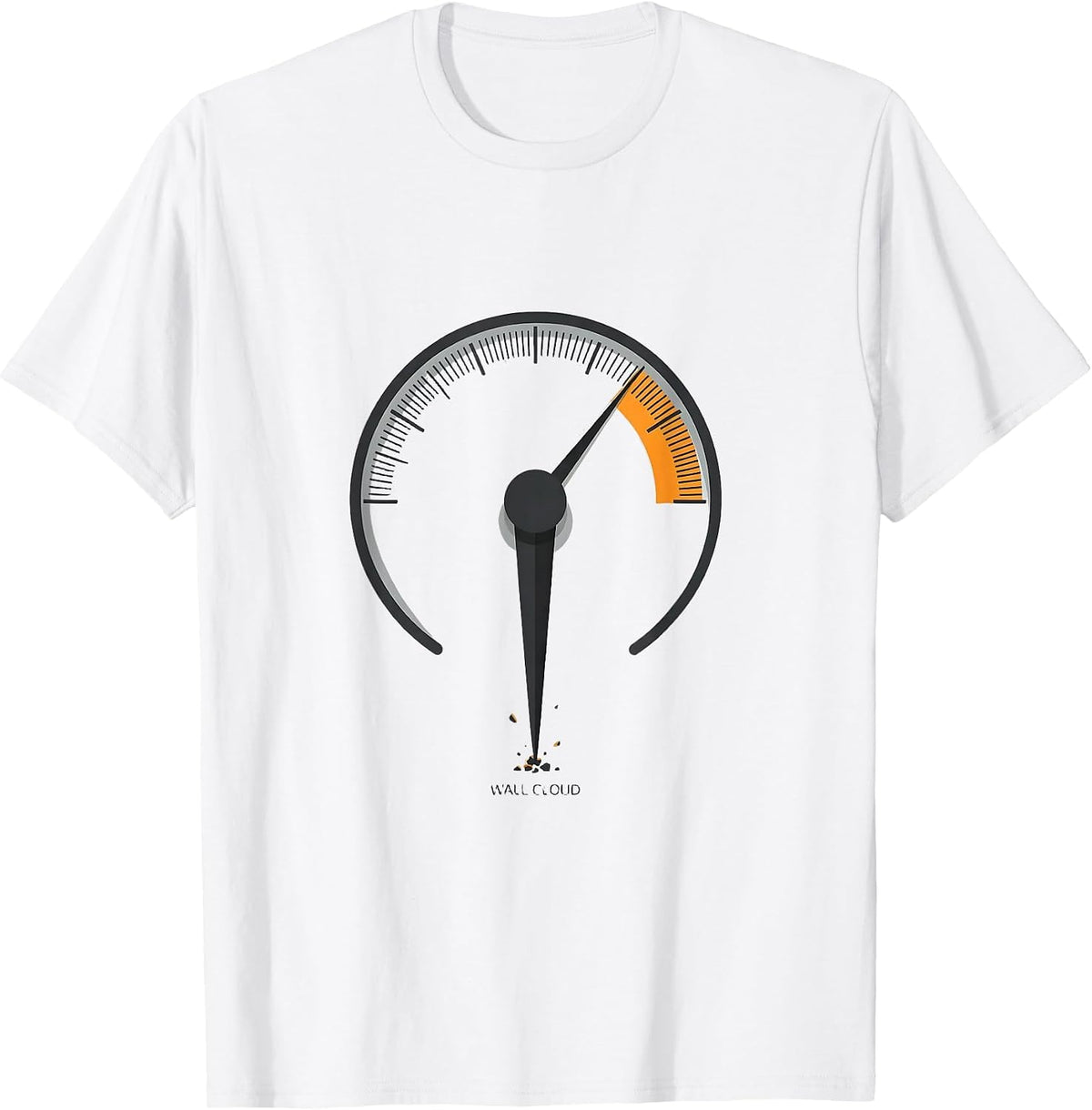 Men's Wall Cloud Editorial Conceptual Storm Chaser Tornado T-Shirt - White