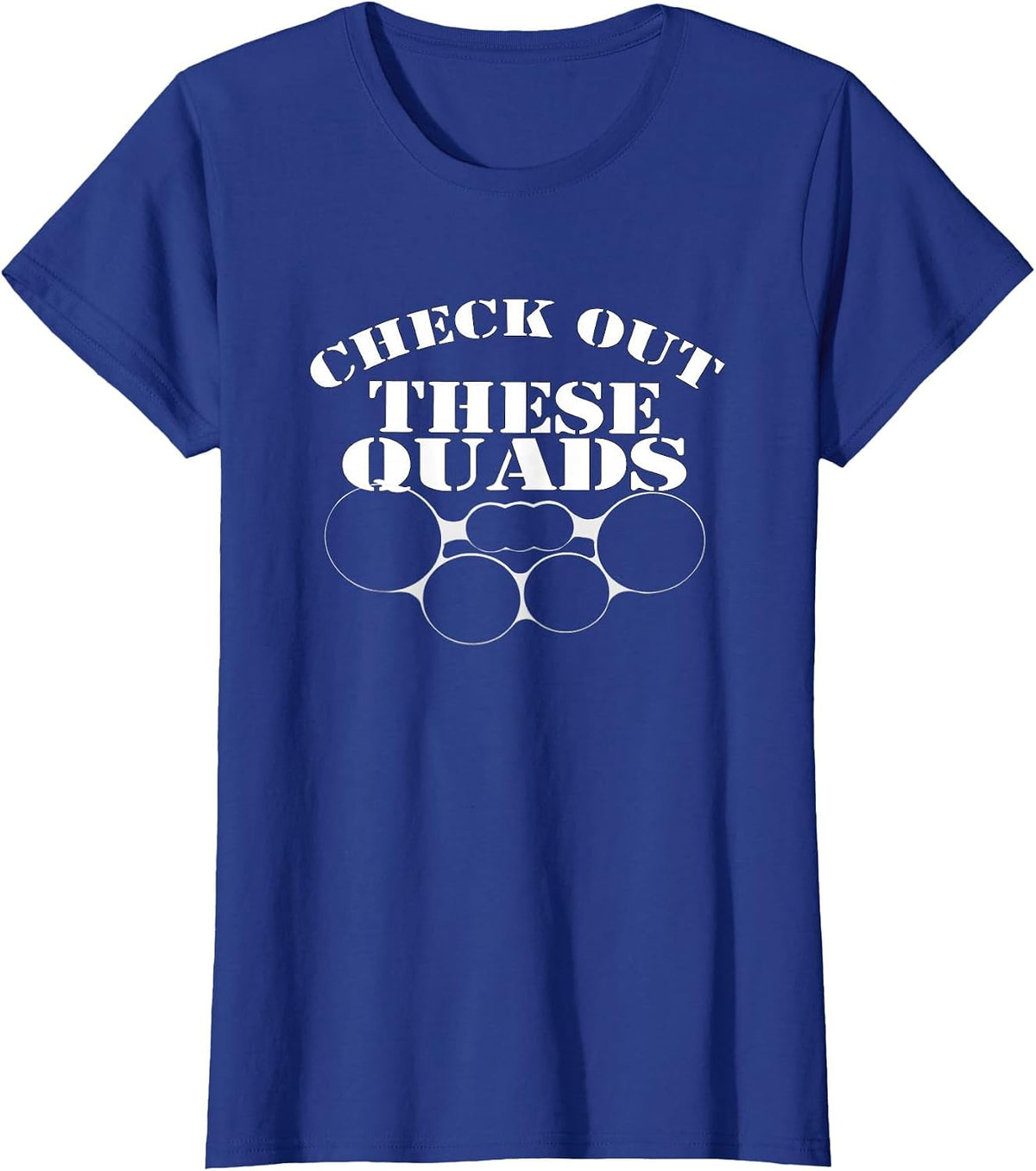 Marching Band Tee: Check Out These Quads Quad Drum T-Shirt T-Shirt - Royal Blue