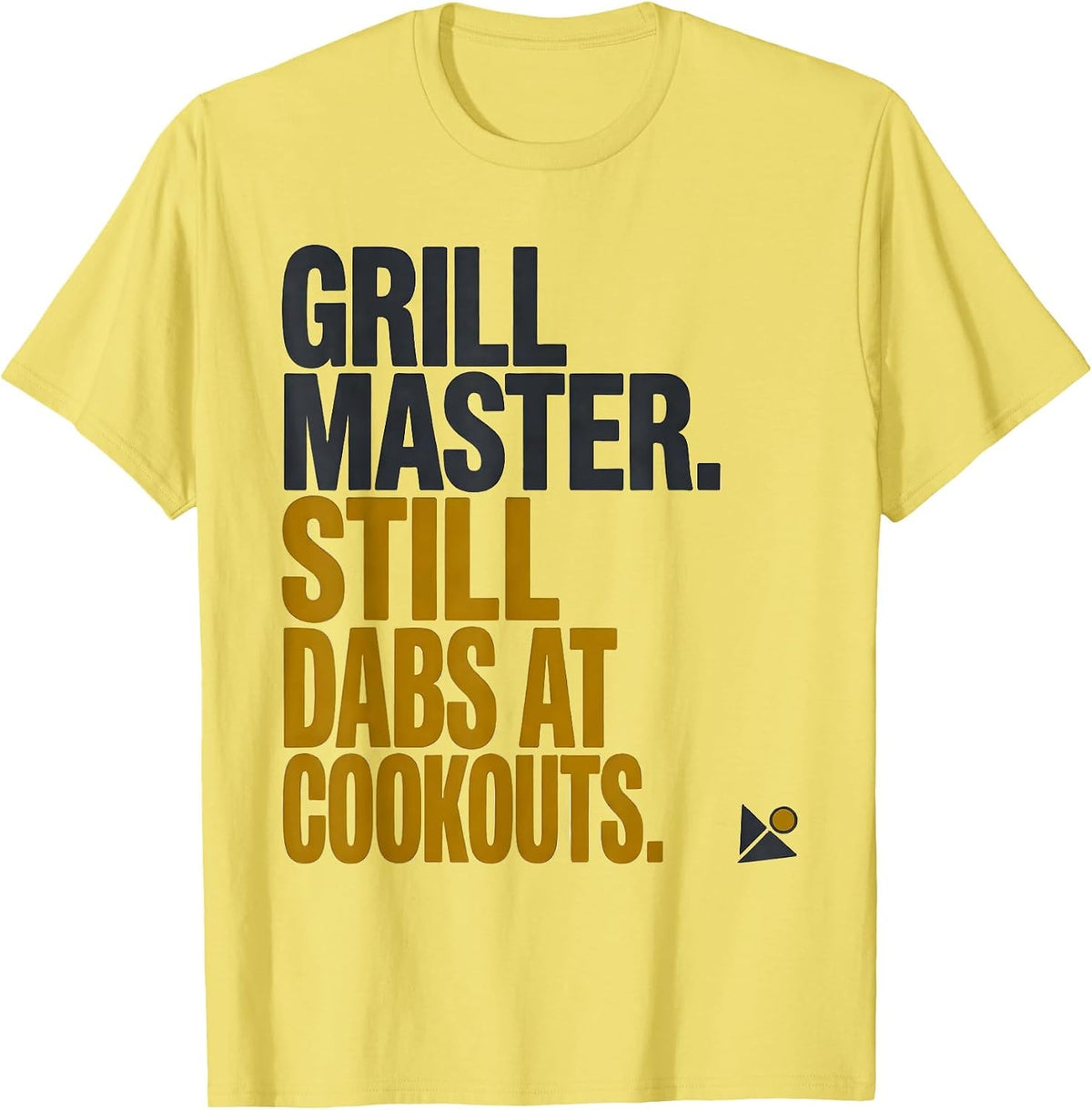 Men's Grillmaster Still Dabs At Cookouts Funny Grill Lover Dab T-Shirt - Lemon Yellow