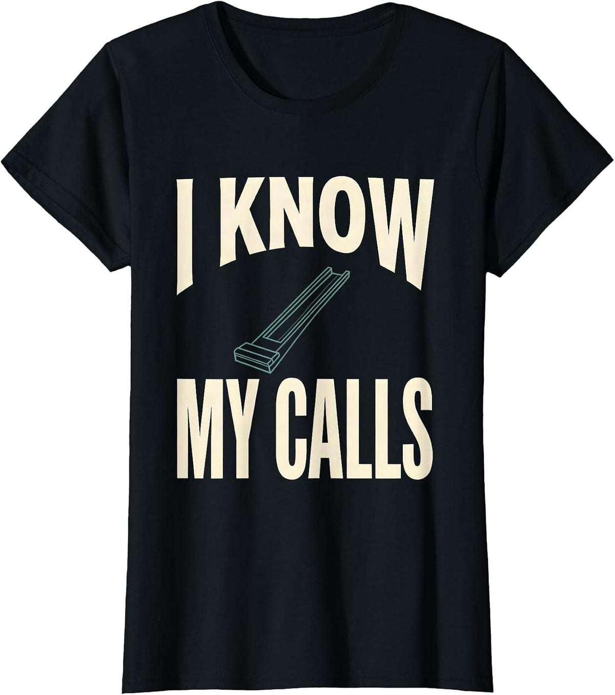 Women's I Know My Calls Funny Ham Radio Operator Hobbyist Gift T-Shirt - Black