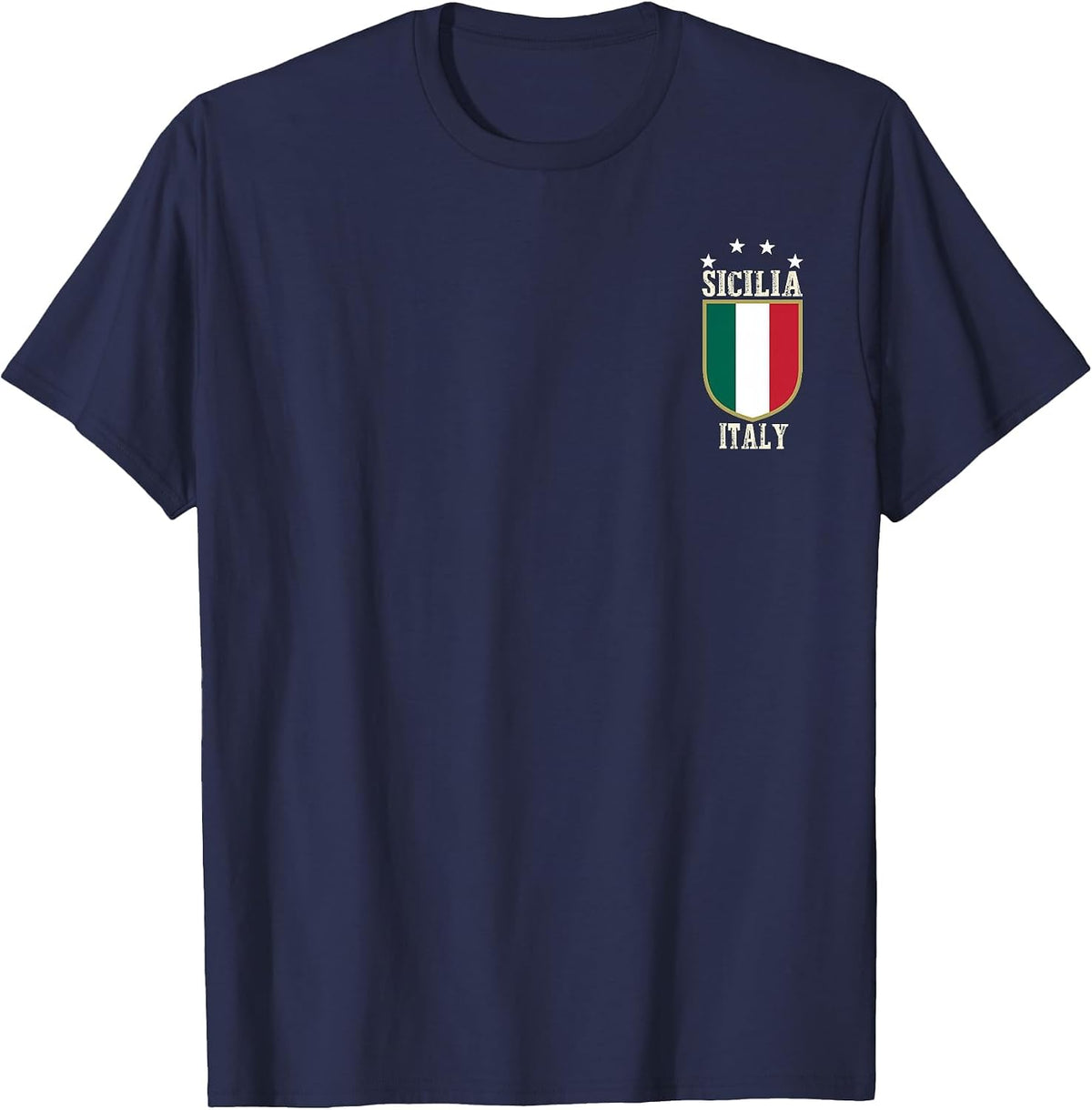 Sicilia Italy Italia Souvenir Italian Sicily T-Shirt - Navy Blue