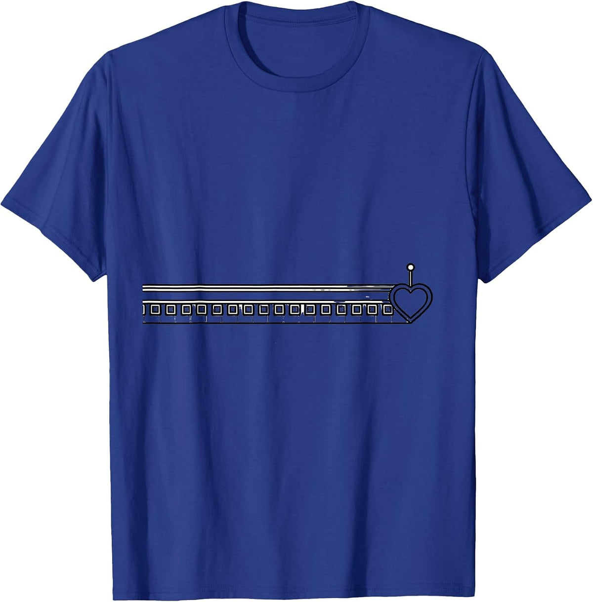 Phoropter Heart Track Optometrist Valentine Humor T-Shirt - Royal Blue