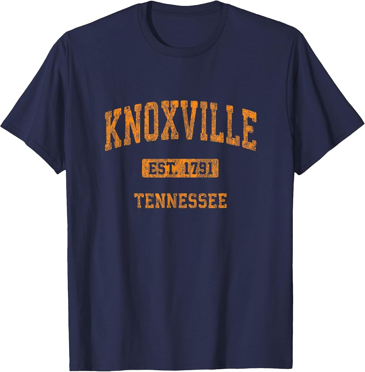Knoxville Tennessee TN Vintage Athletic Sports Design T-Shirt - Navy Blue