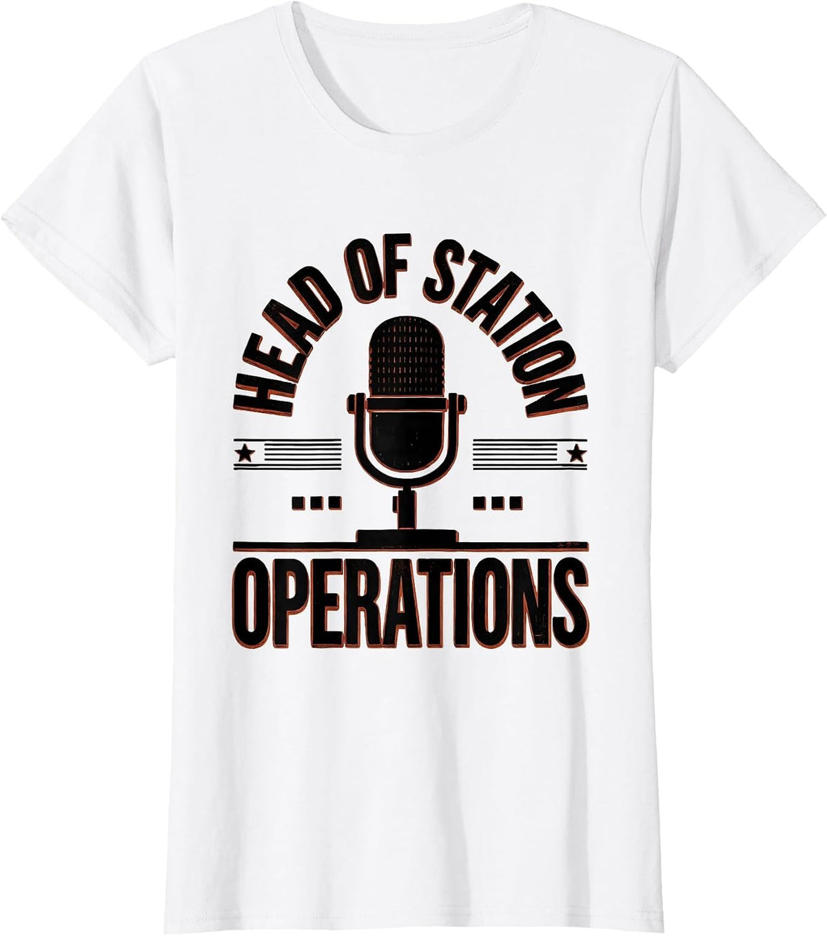 Head Of Station Operations Funny Ham Radio Operator Hobbyist T-Shirt - White