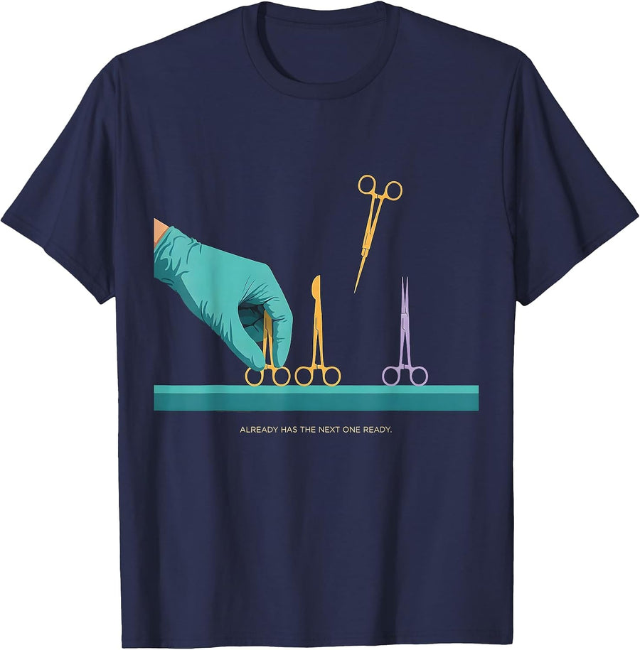 Already Has The Next One Ready Surgical Tech Occupational T-Shirt - Navy Blue