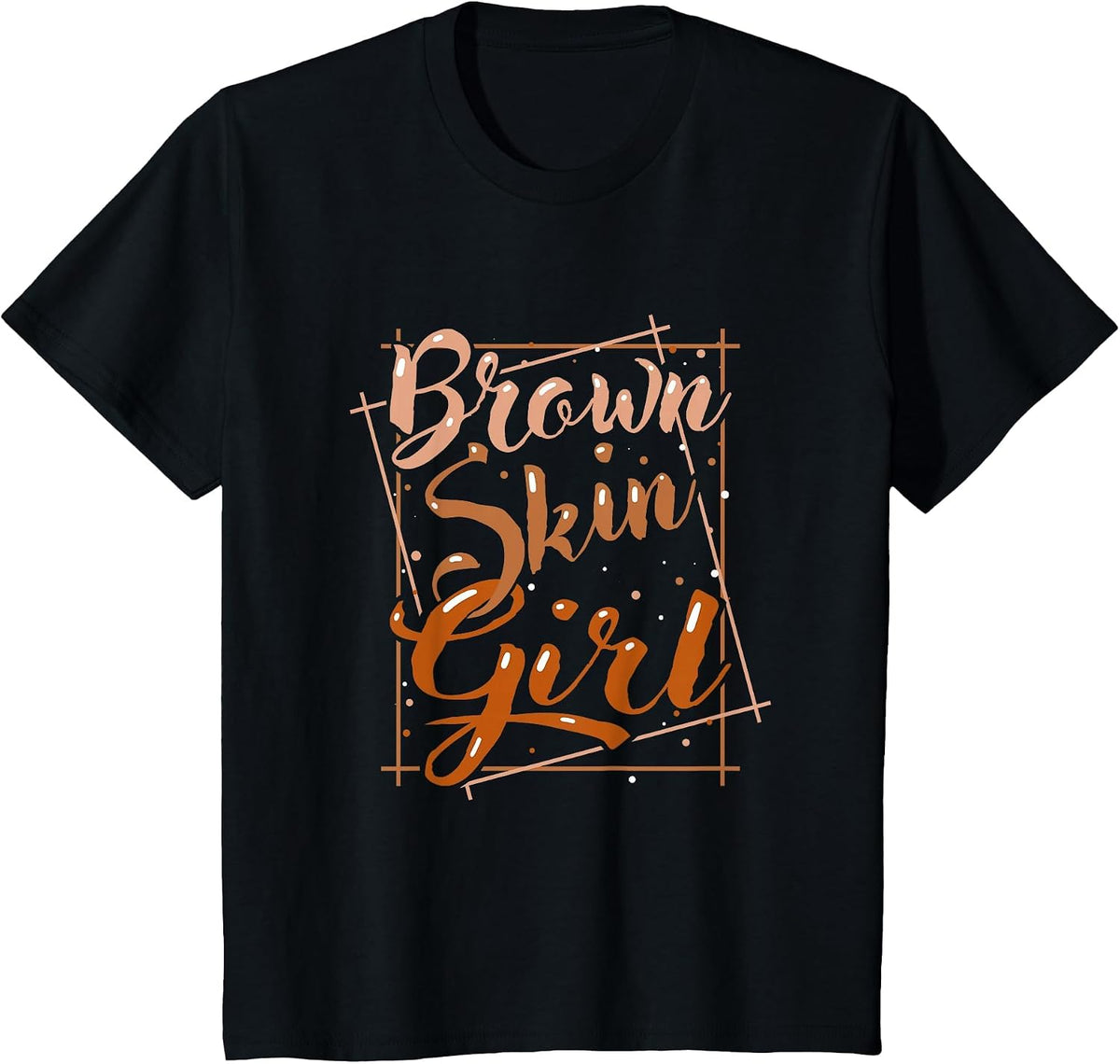 Brown Skin Girl Black Melanin Queen Magic Juneteenth Women T-Shirt - Black