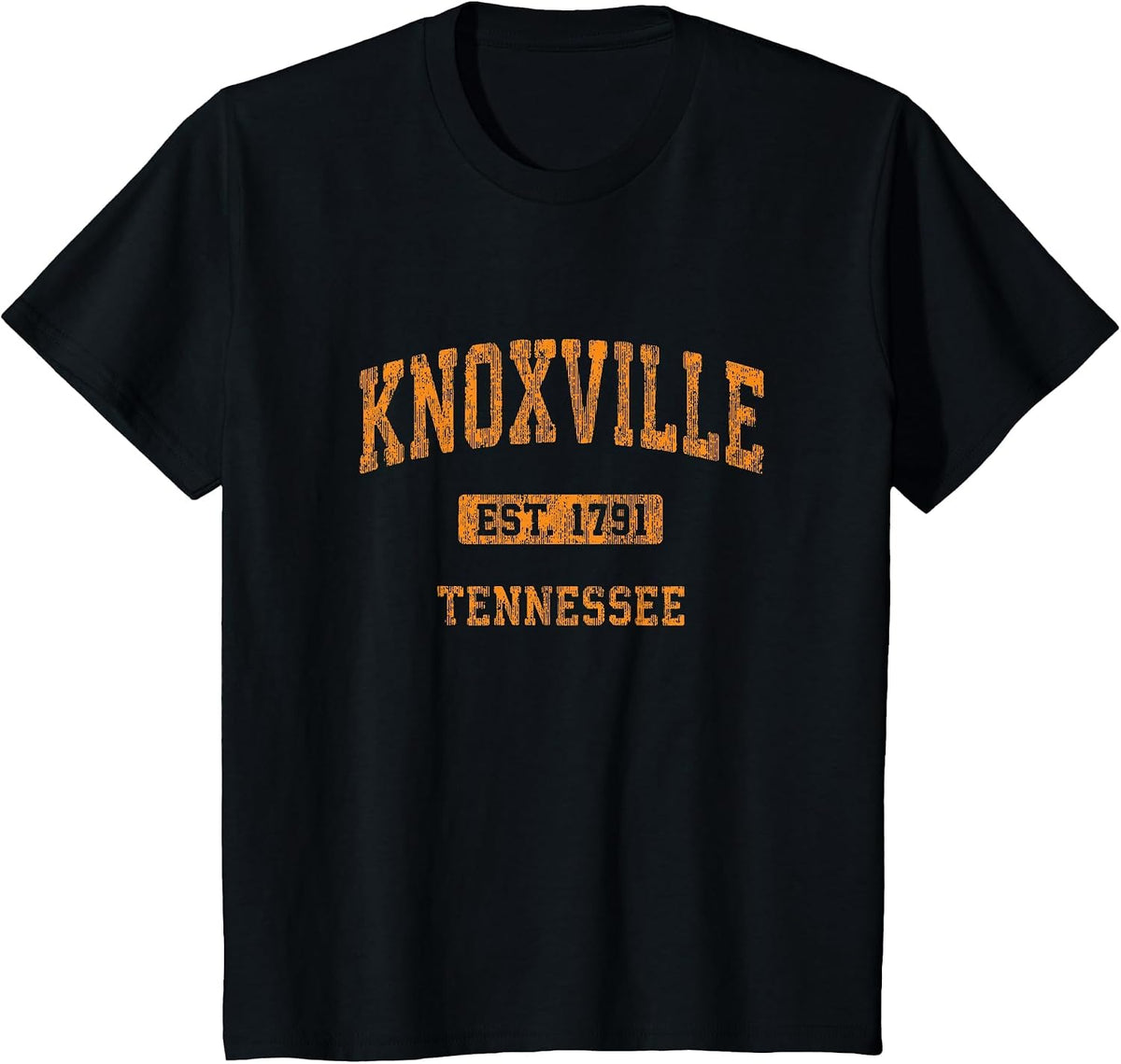 Knoxville Tennessee TN Vintage Athletic Sports Design T-Shirt - Black