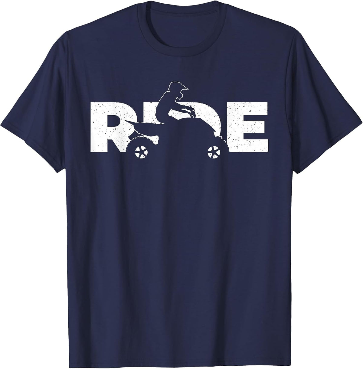Cute ATV Design for Men Women Quad Rider 4 Wheeler ATV Lover T-Shirt - Navy Blue