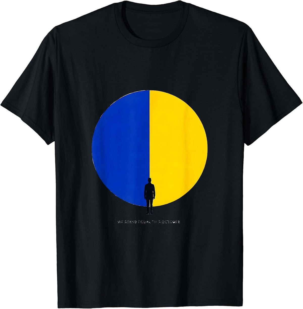 Men's We Stand Equal This October Down Syndrome Awareness Support T-Shirt - Black
