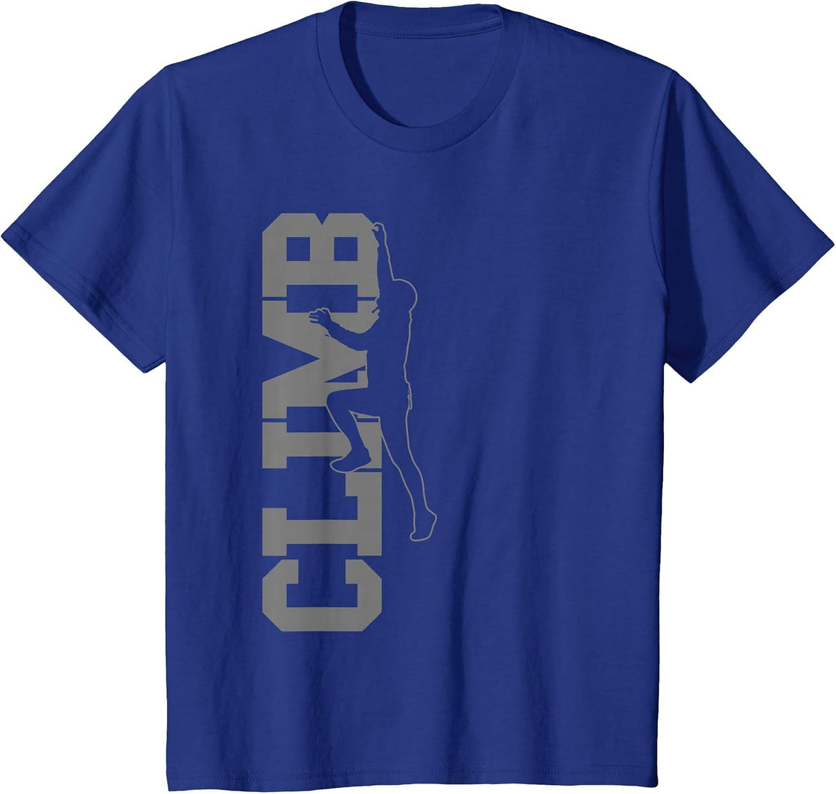Climbing Rock Climber Bouldering Climb T-Shirt - Royal Blue