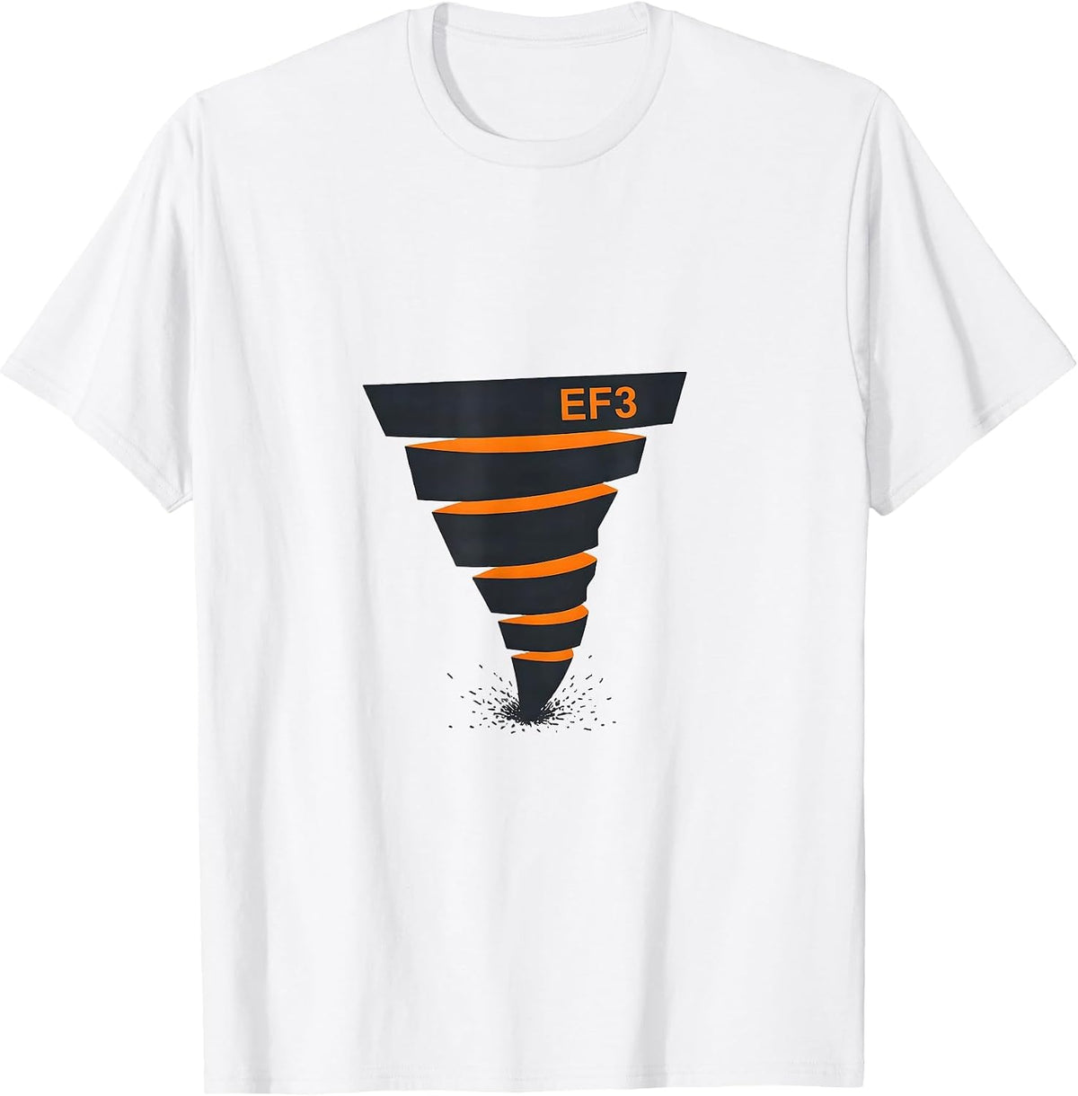 Men's EF3 Editorial Conceptual Storm Chaser Tornado Meteorology T-Shirt - White
