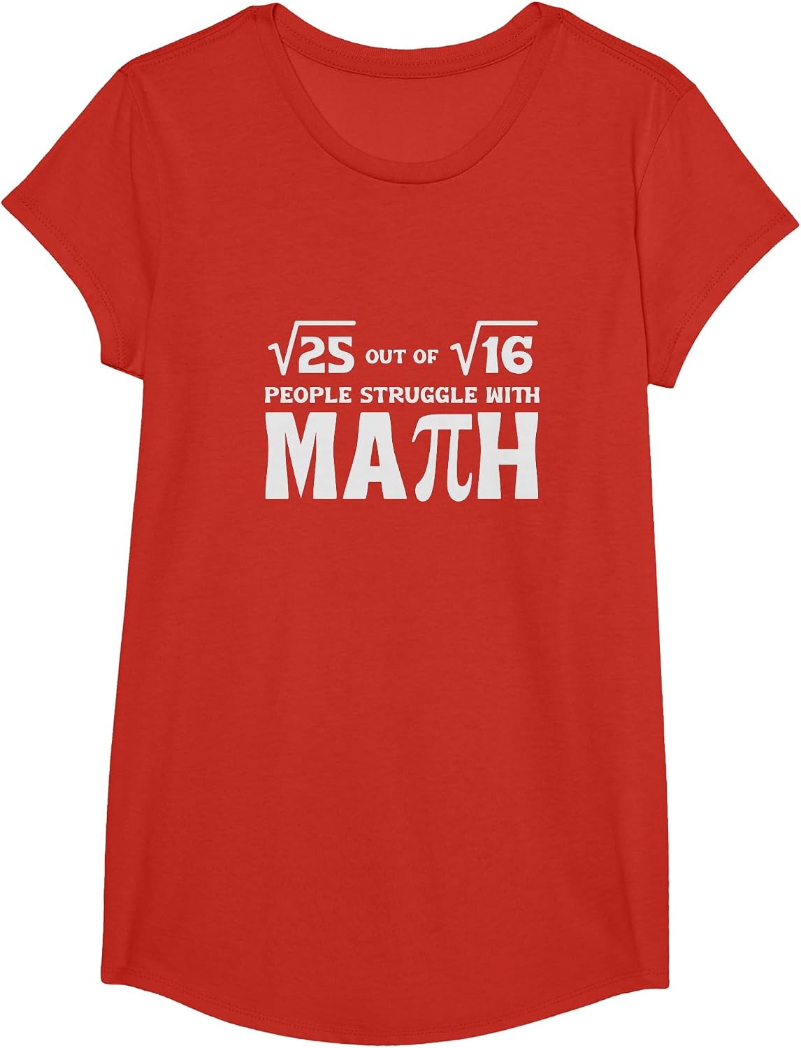 Funny Math Teacher Pi Men Women Mathematics Equation Lovers T-Shirt - Girls Red