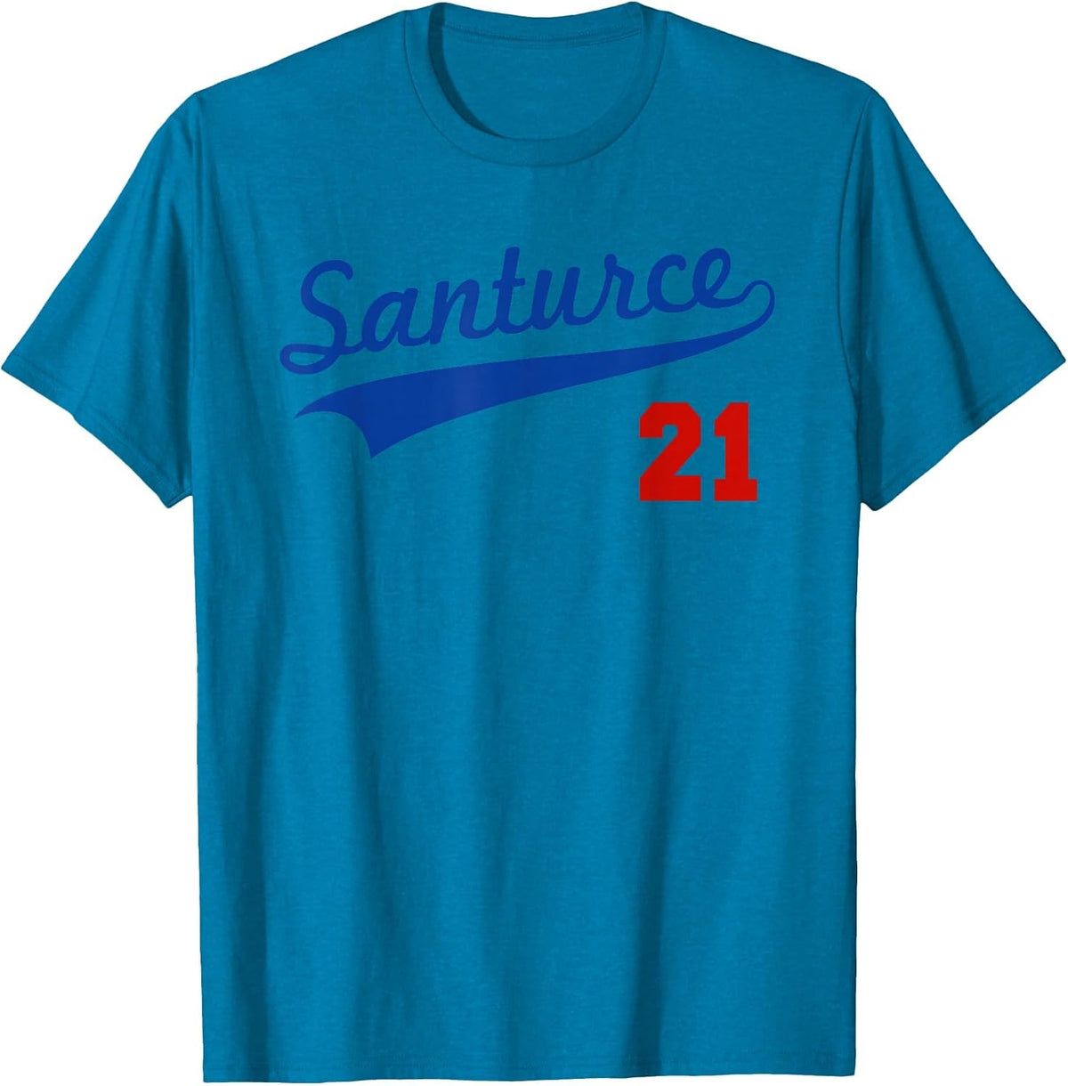 Santurce 21 Puerto Rico Baseball Boricua Men Women T-Shirt - Sapphire Blue