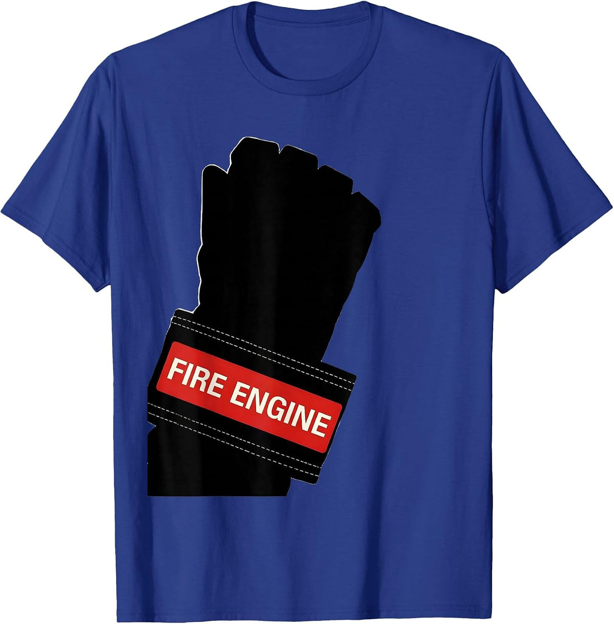 FIRE ENGINE Swiss International Firefighter Department Pride T-Shirt - Royal Blue