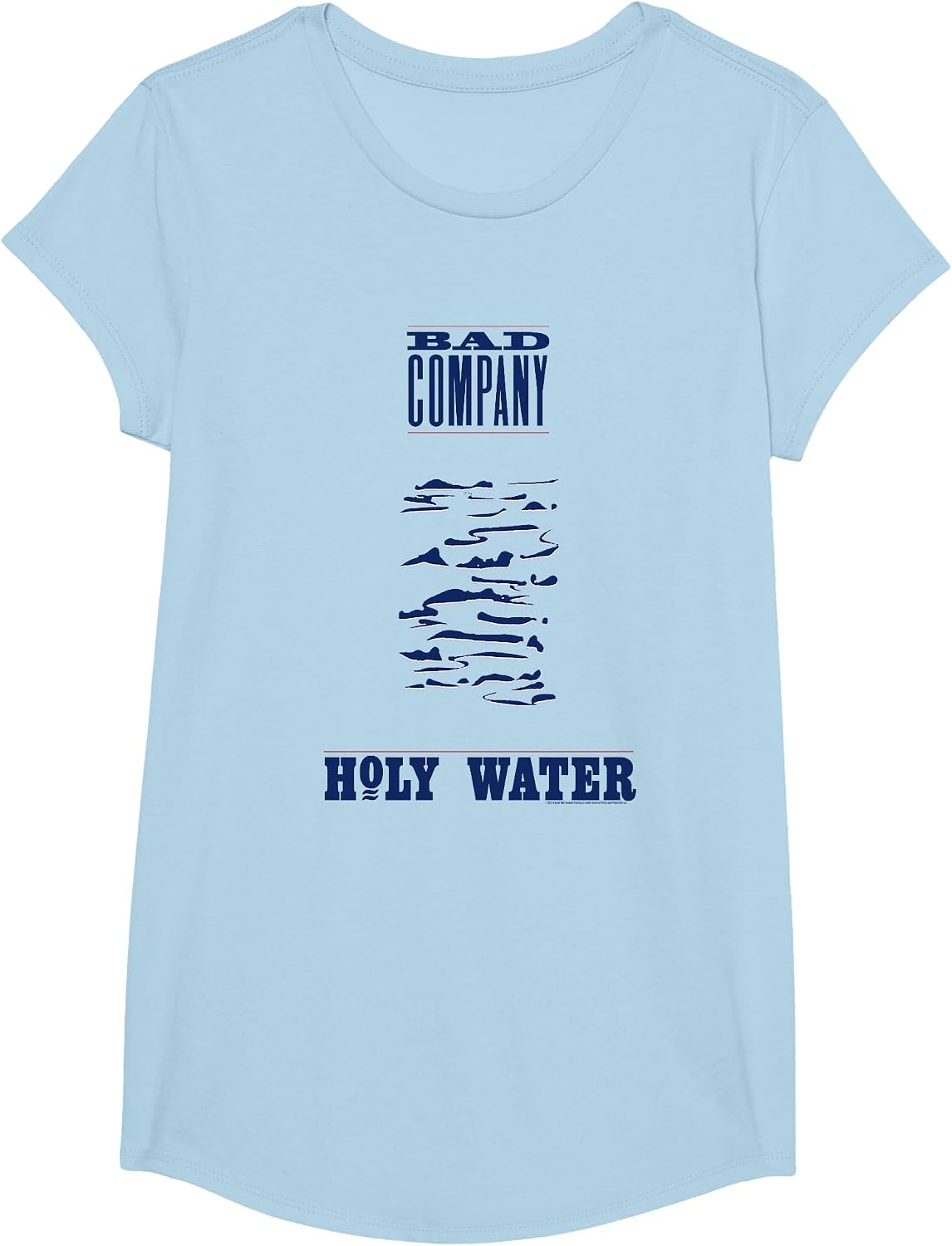 Bad Company Holy Water T-Shirt - Girls Baby Blue