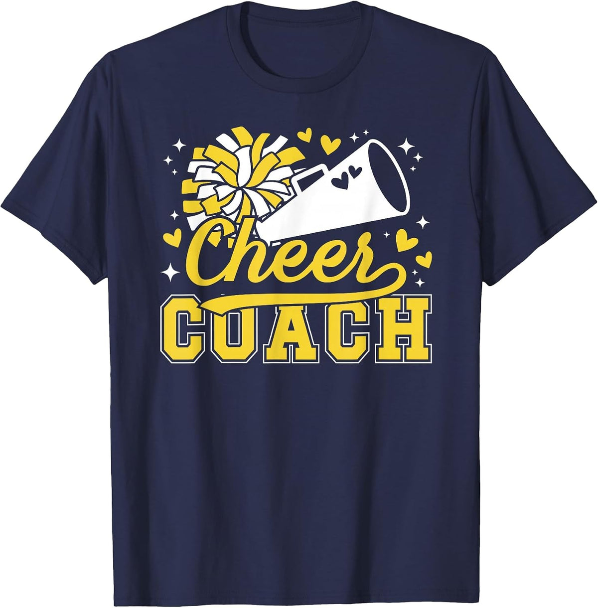 Cheer Coach Cheerleading Coach Appreciation T-Shirt - Navy Blue