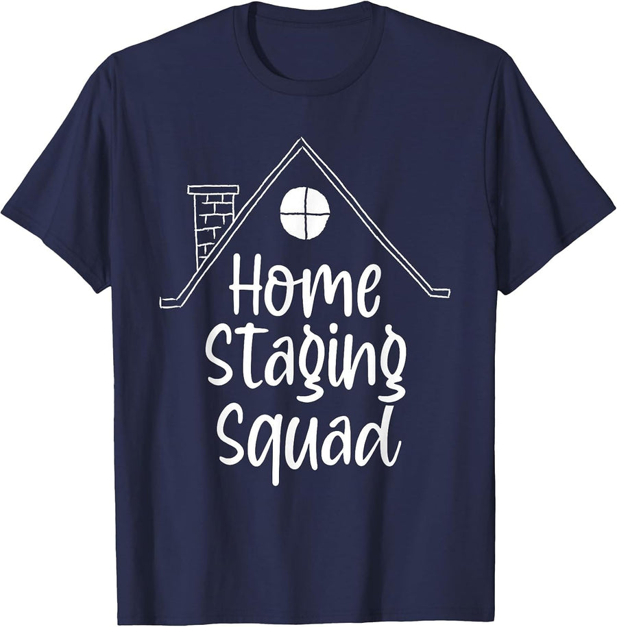 Home Staging Home Stager Architect Real Estate Agent T-Shirt - Navy Blue
