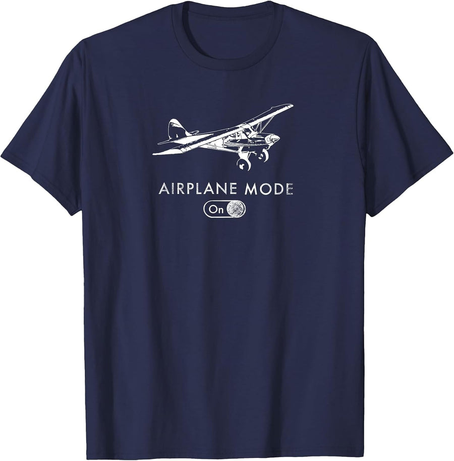 Airplane Mode On Pilot Super Bush Cub T-Shirt T-Shirt - Navy Blue