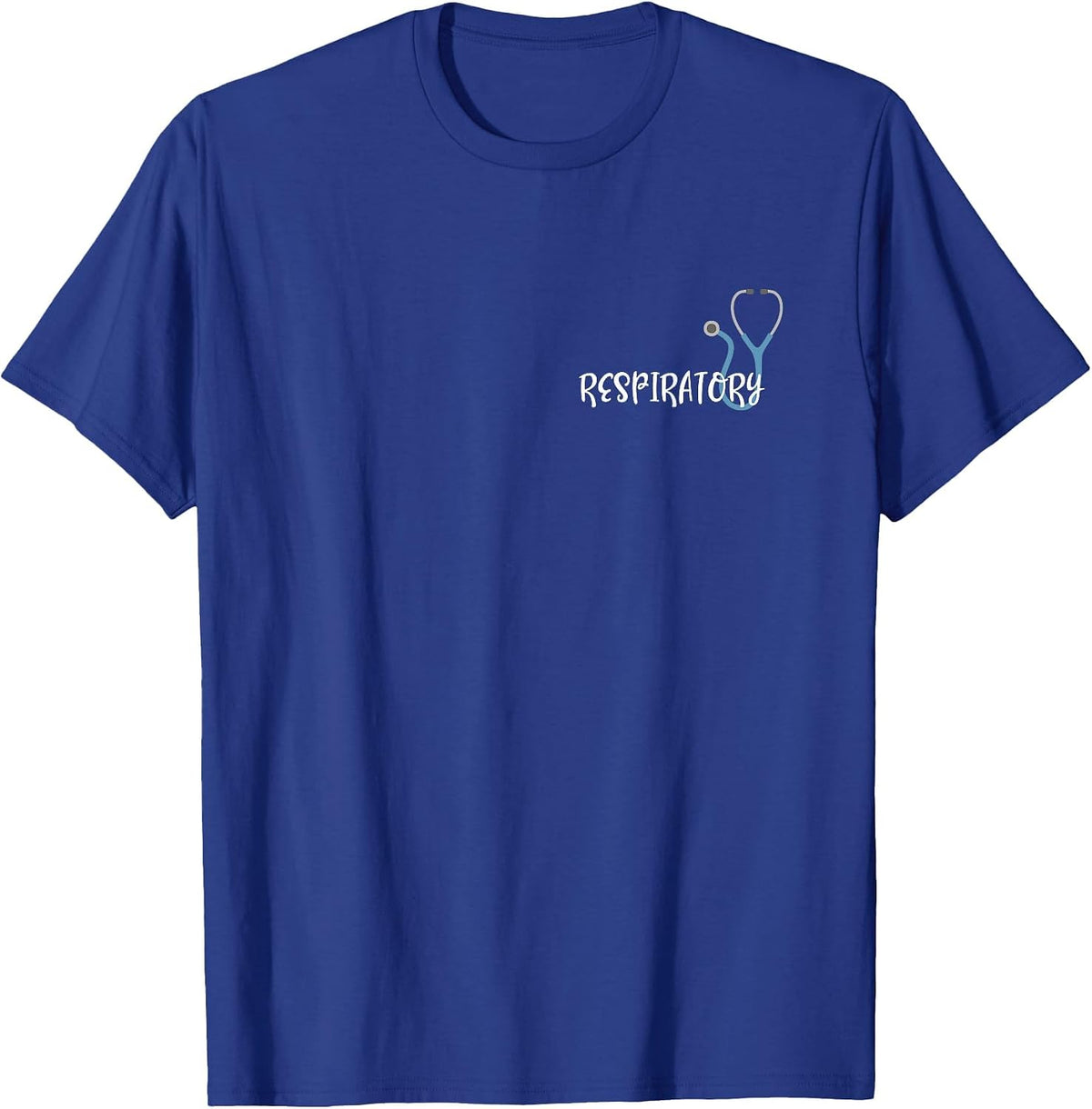 Respiratory Therapist Therapy Stethoscope Design RRT T-Shirt - Royal Blue