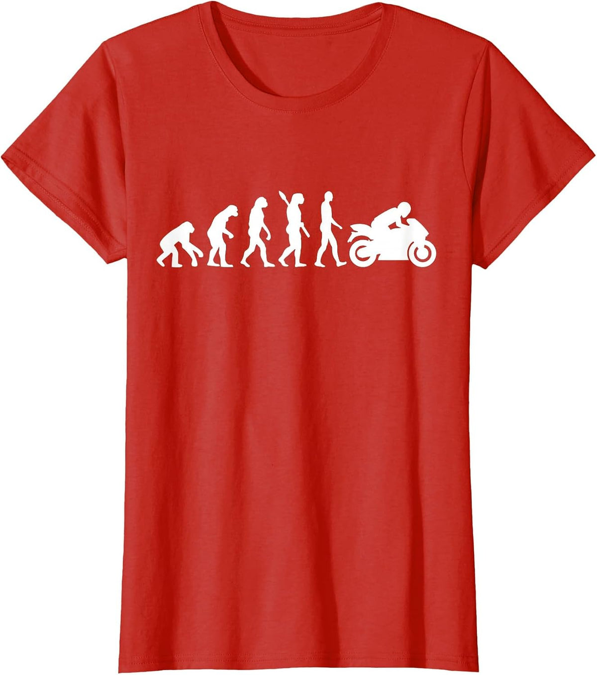 Evolution Motorcycle T-Shirt - Red