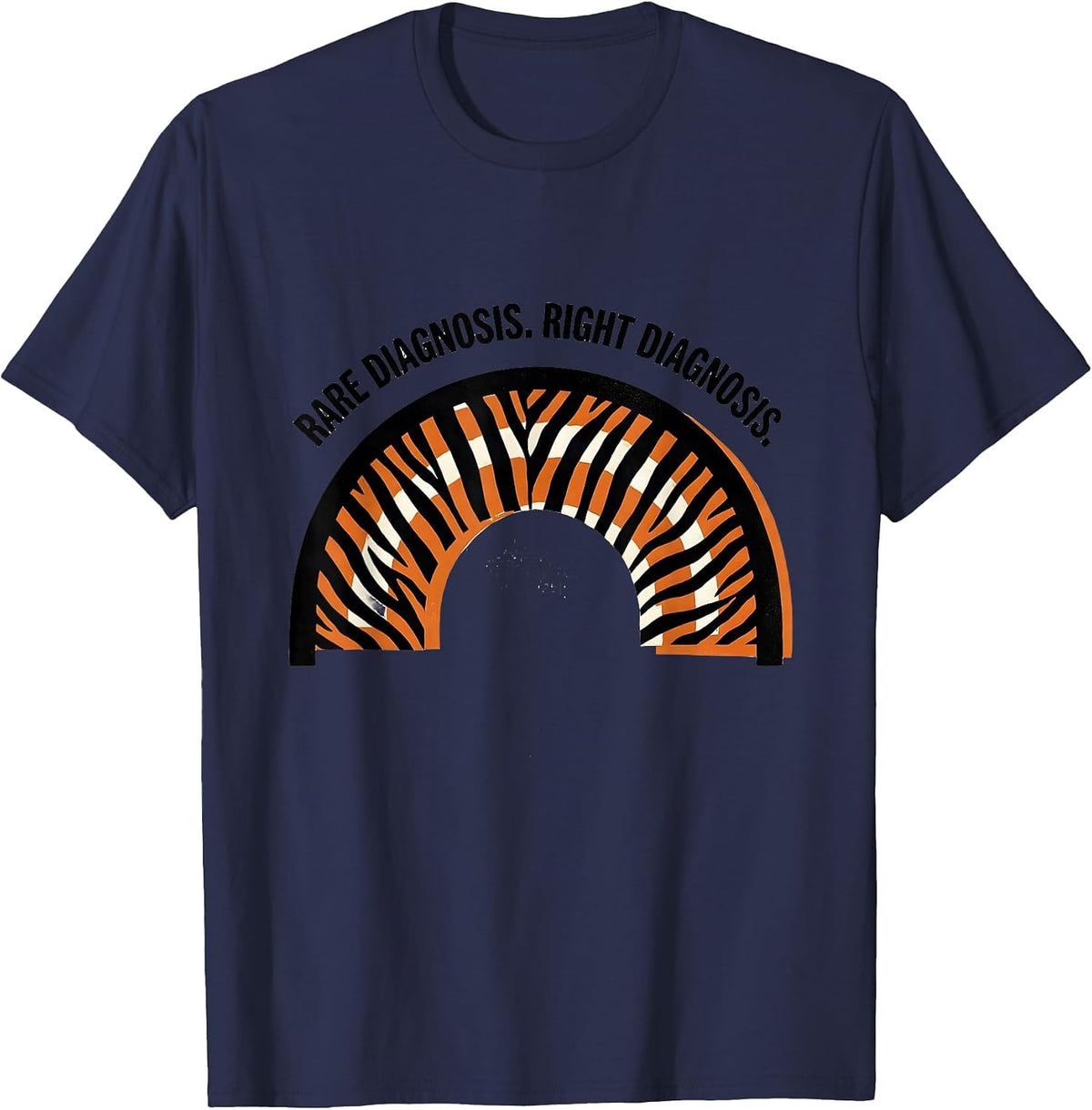 Men's Rare Diagnosis Right Diagnosis EDS Down Syndrome Awareness T-Shirt - Navy Blue