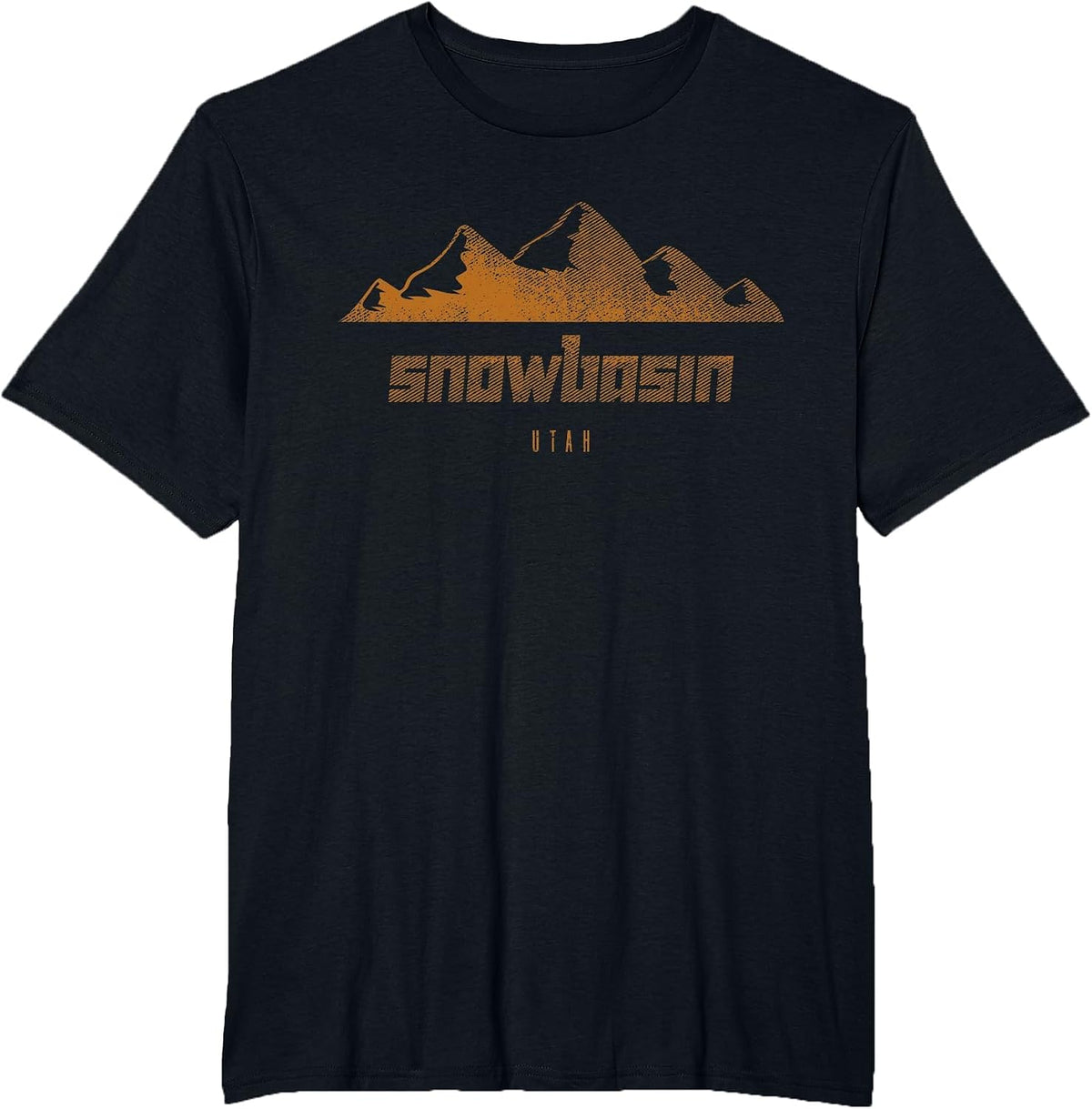 Snowbasin Mountains Utah Hiking Outdoors T-Shirt - Black