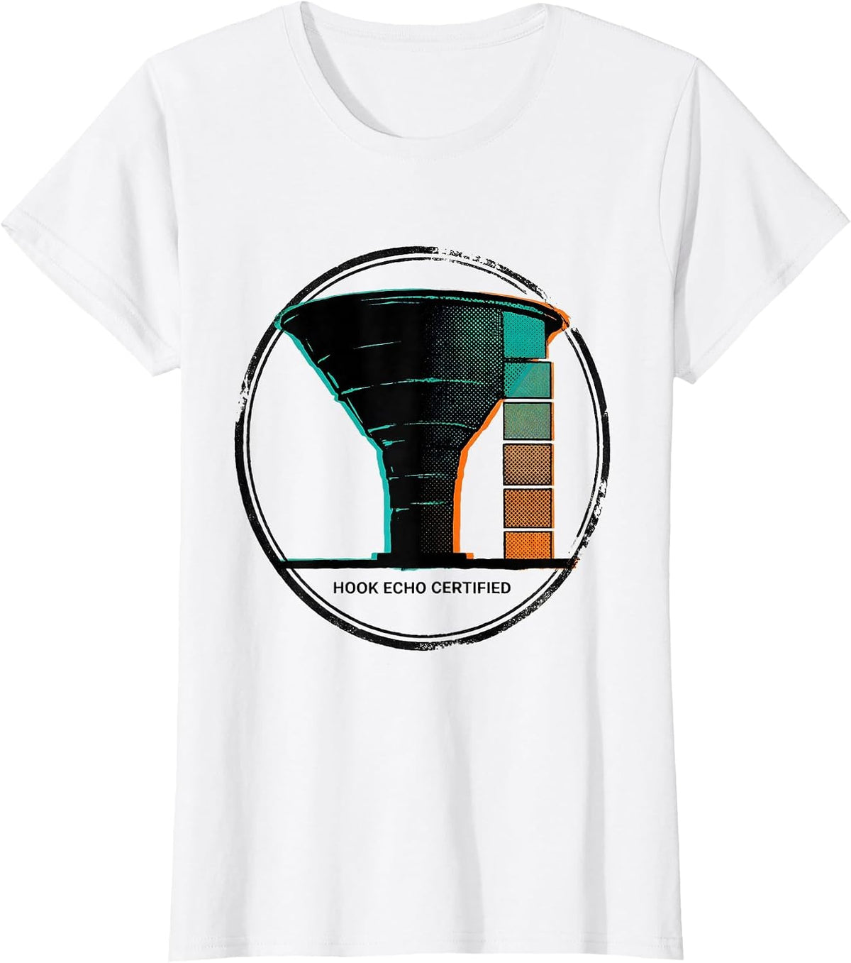 Hook Echo Certified Storm Chaser Tornado Enthusiast Humor T-Shirt - White