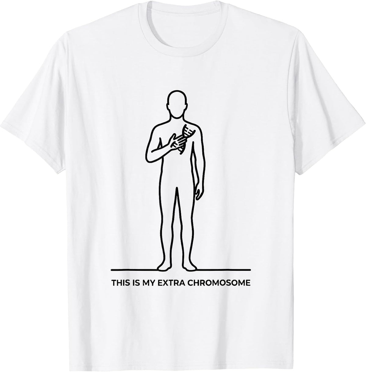 Men's This Is My Extra Chromosome Inspirational Down Syndrome T-Shirt - White