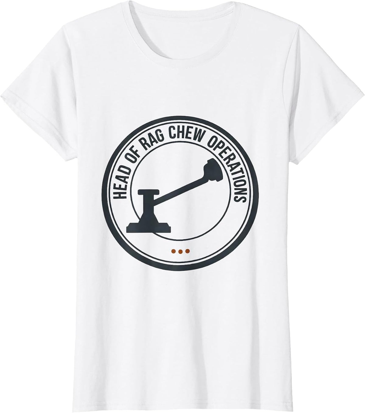 Women's Head Of Rag Chew Operations Funny Ham Radio Operator Humor T-Shirt - White