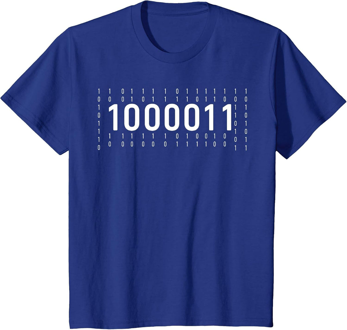 Funny 67 Meme Binary Code Math Teacher Brainrot Joke T-Shirt - Royal Blue